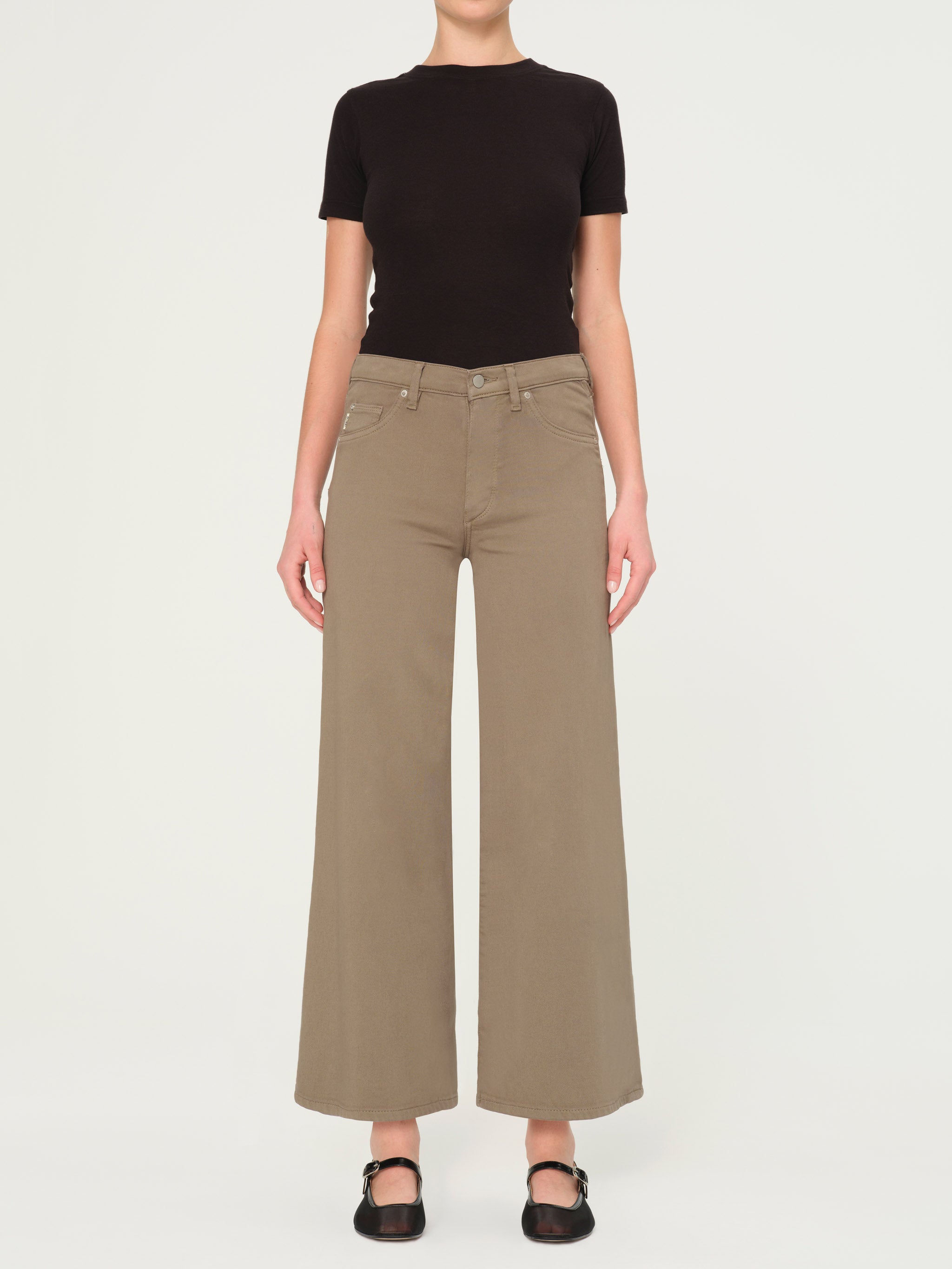 Hepburn Wide Leg High Rise Ankle | Coastal Marsh – DL1961