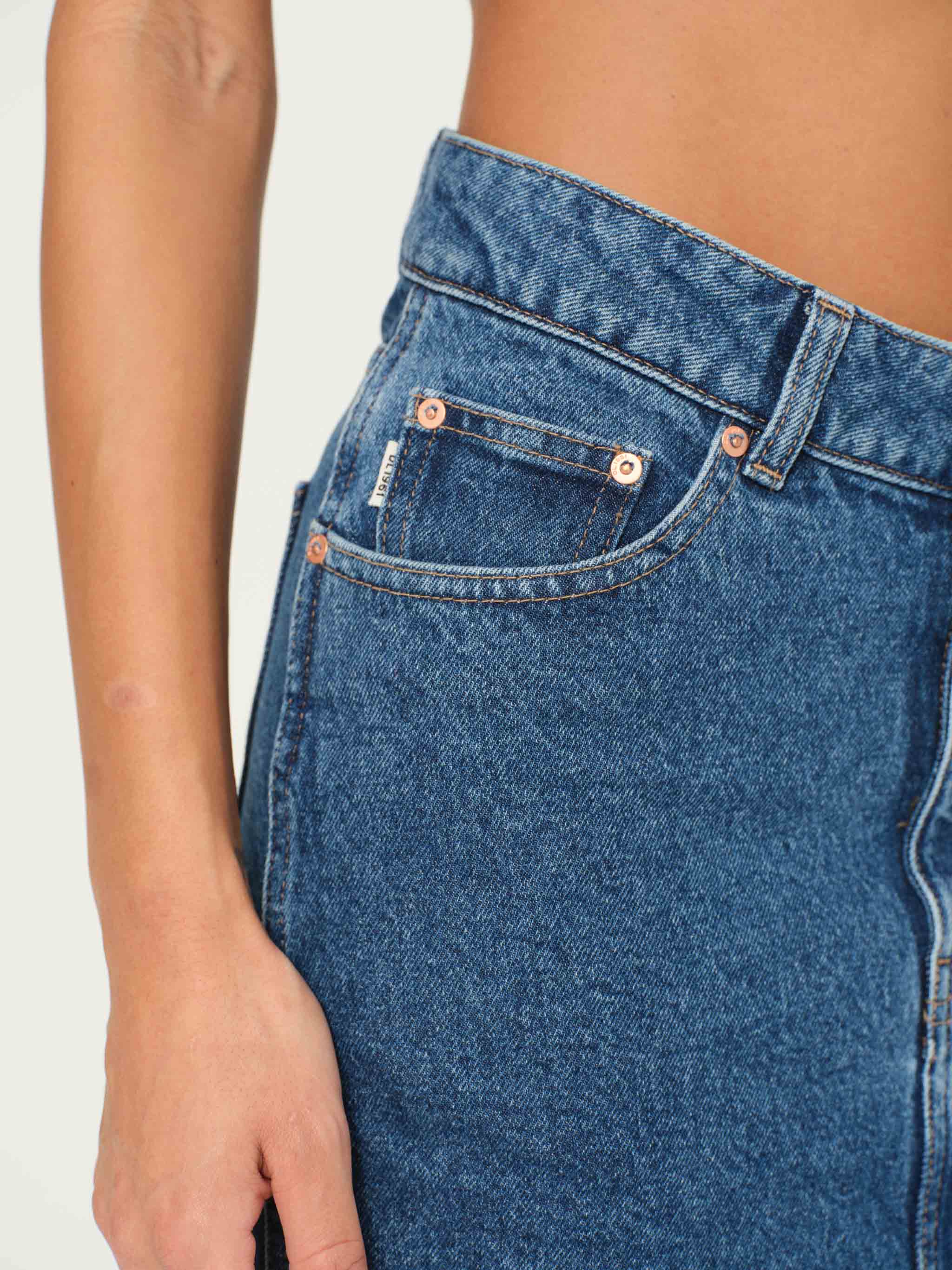 North beach denim skirt top