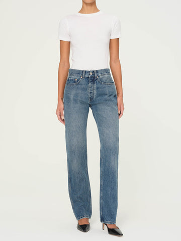 Romie Straight Mid Rise Jeans | Endless Sea