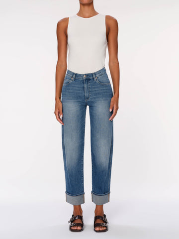 Thea Boyfriend Relaxed Tapered Jeans | Wythe Cuffed