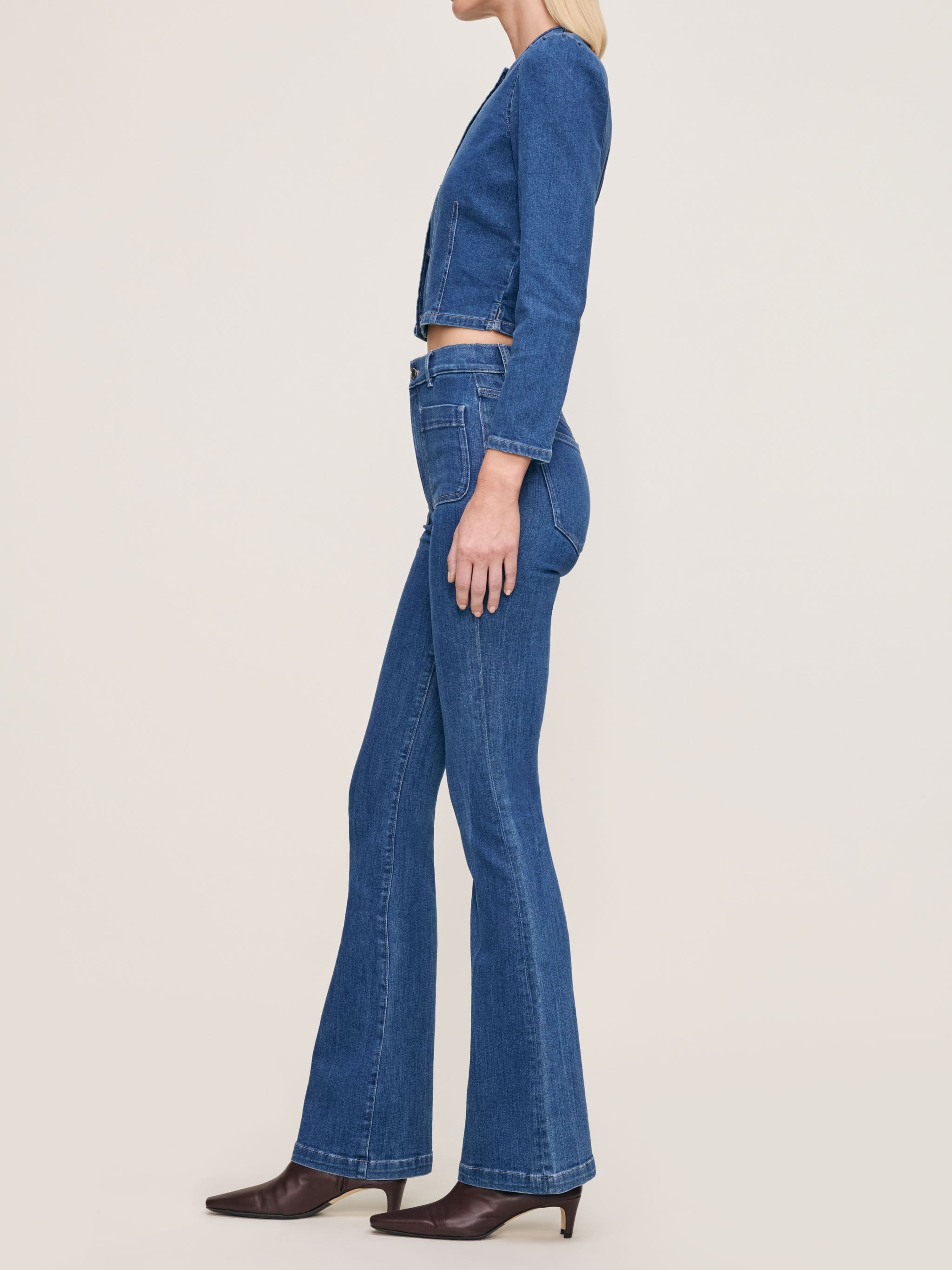 women's bootcut blue jean