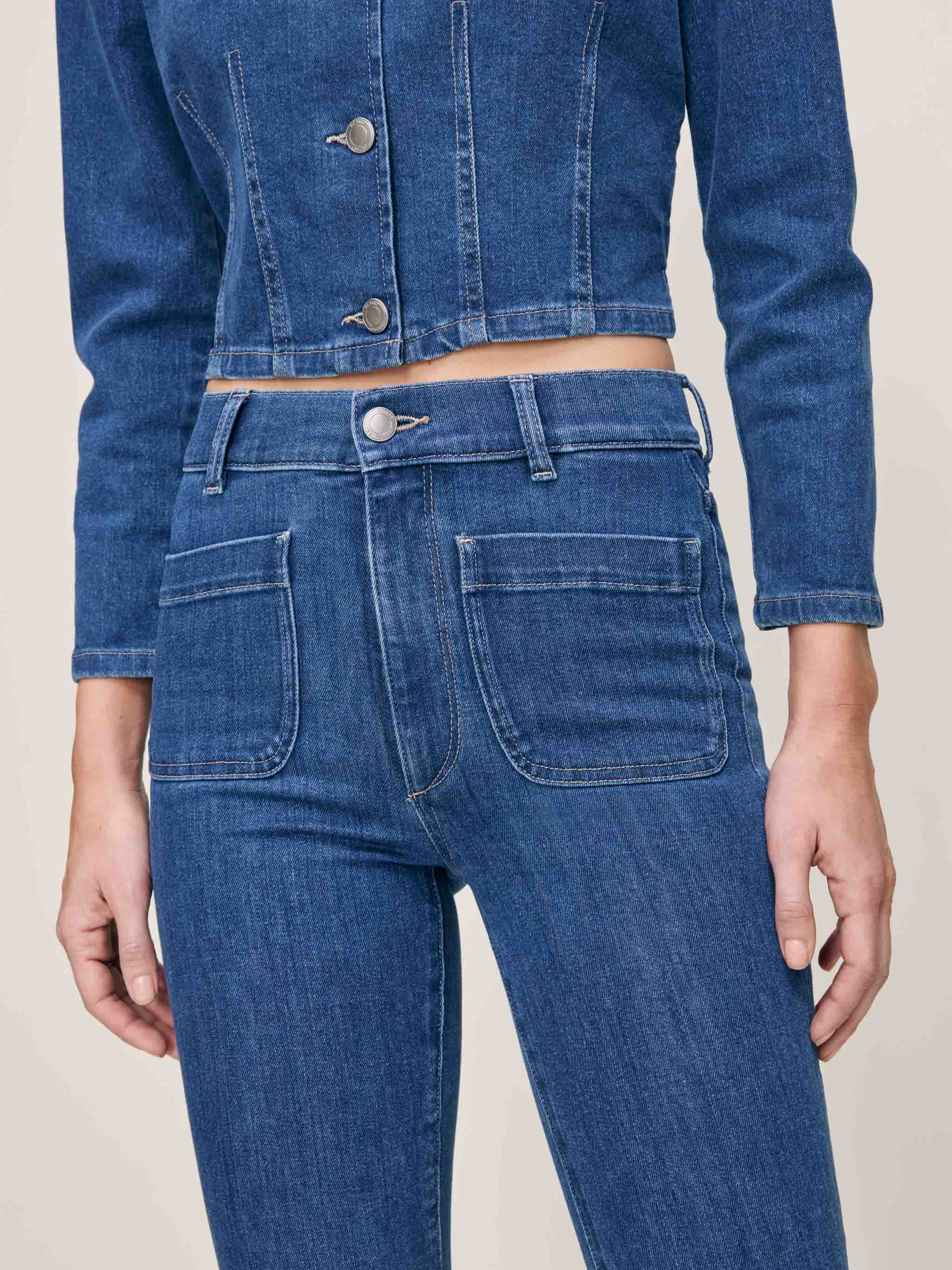 women's bootcut blue jean