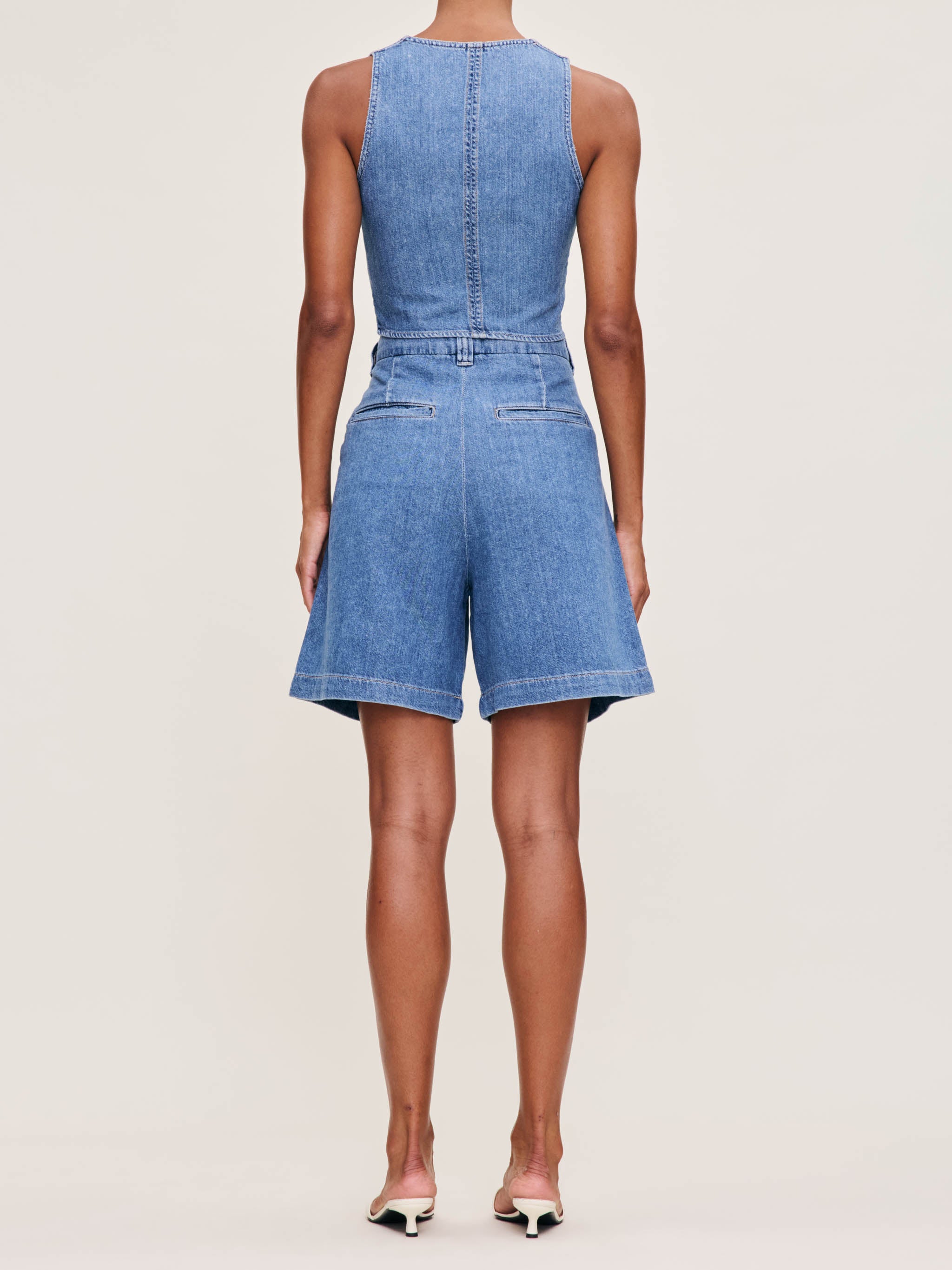 Hepburn Jean Short High Rise Pleated 7" | Great Falls