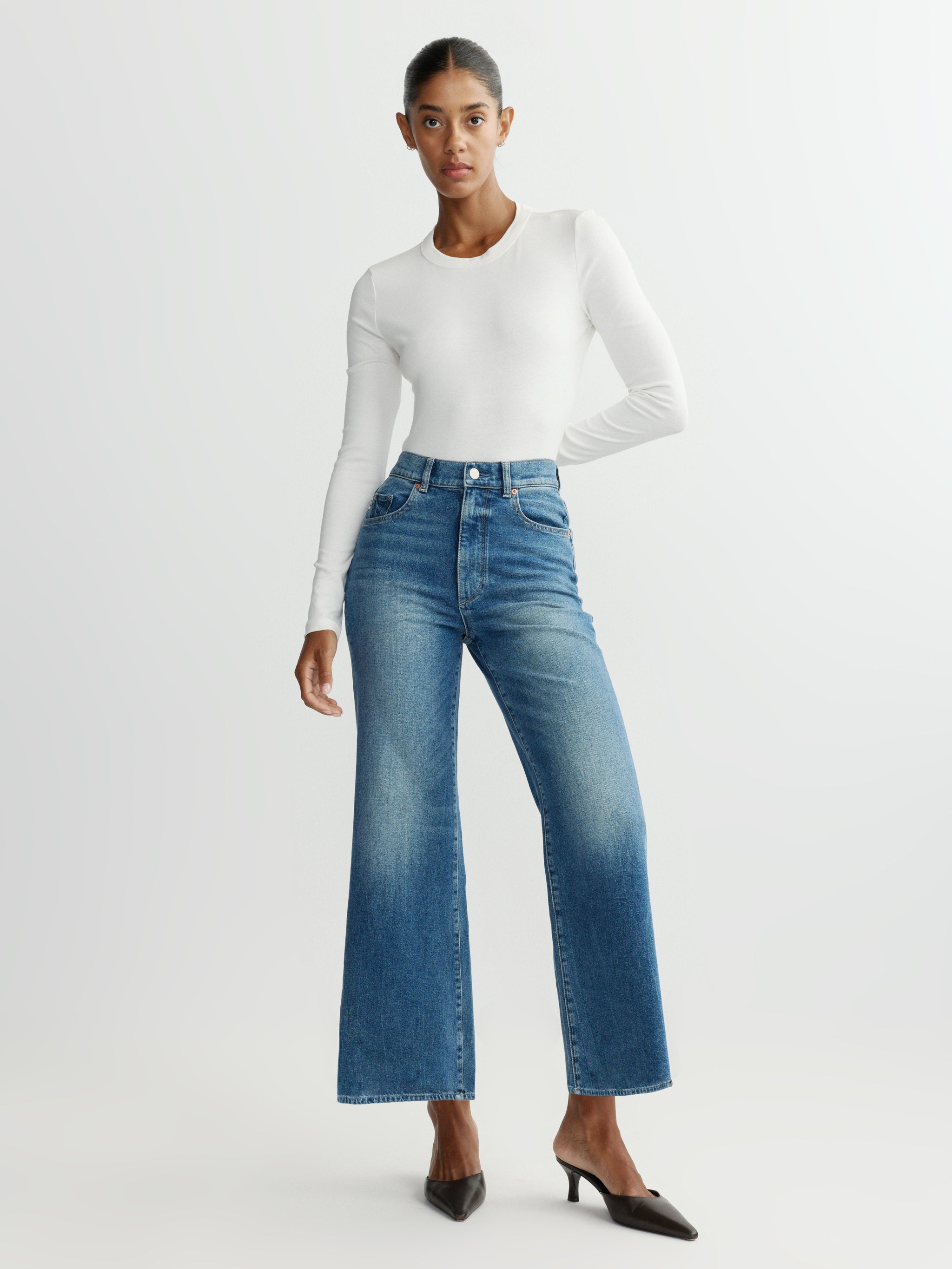 Hepburn Wide Leg Petite High Rise 25