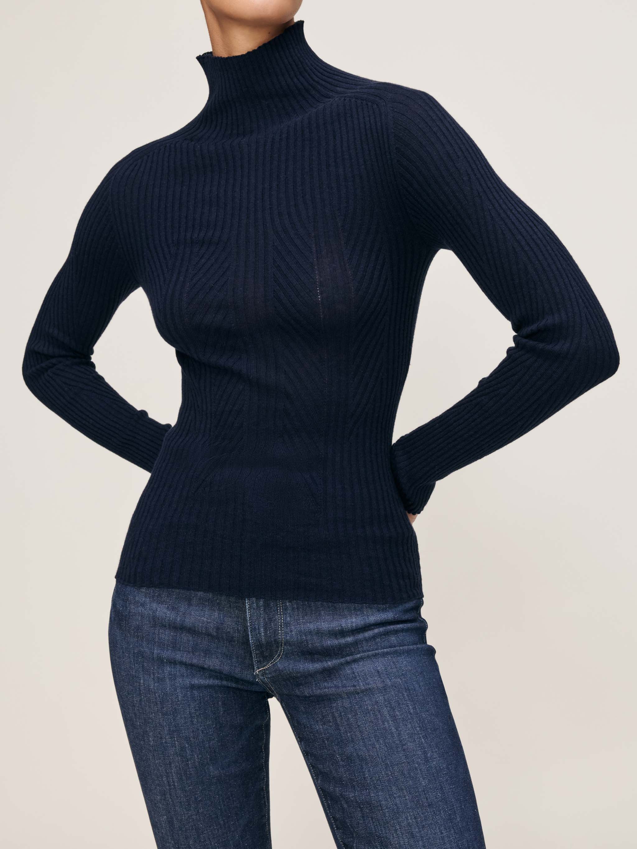 Turtleneck Sweater | Navy