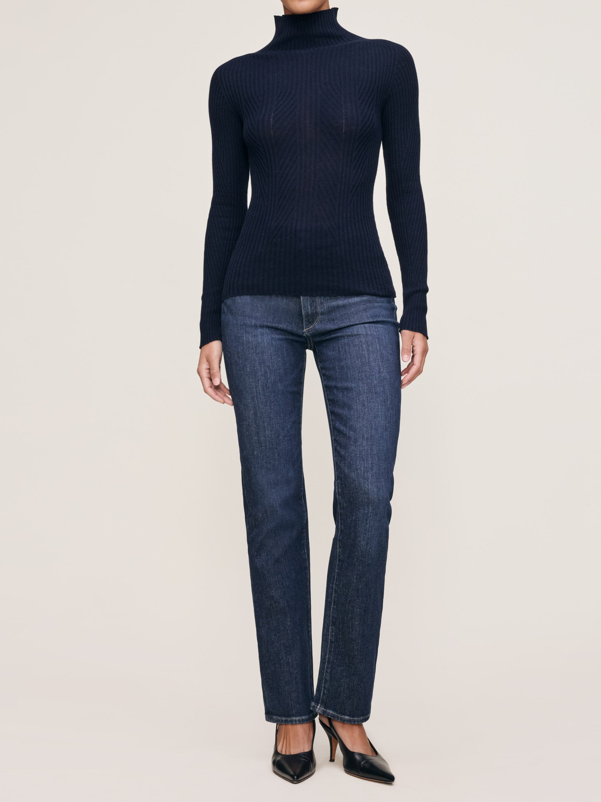 Turtleneck Sweater | Navy