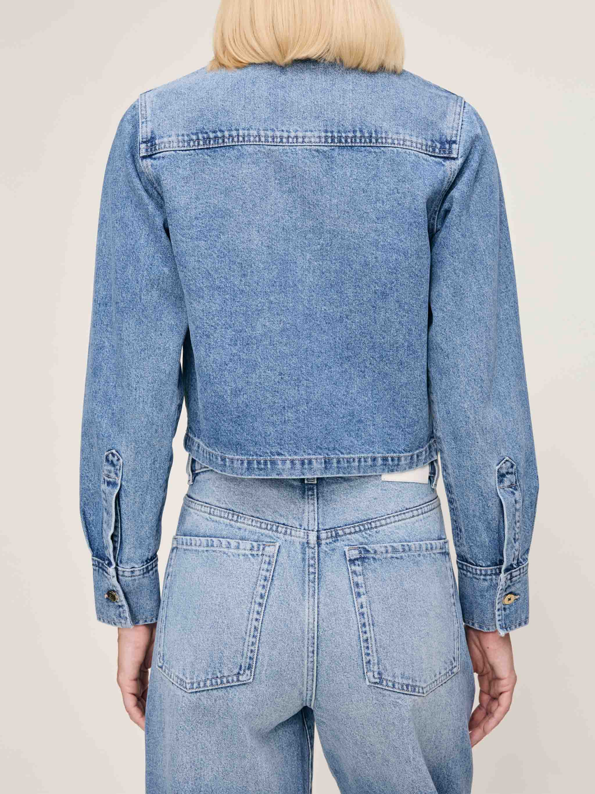 women's shirt blue jean 