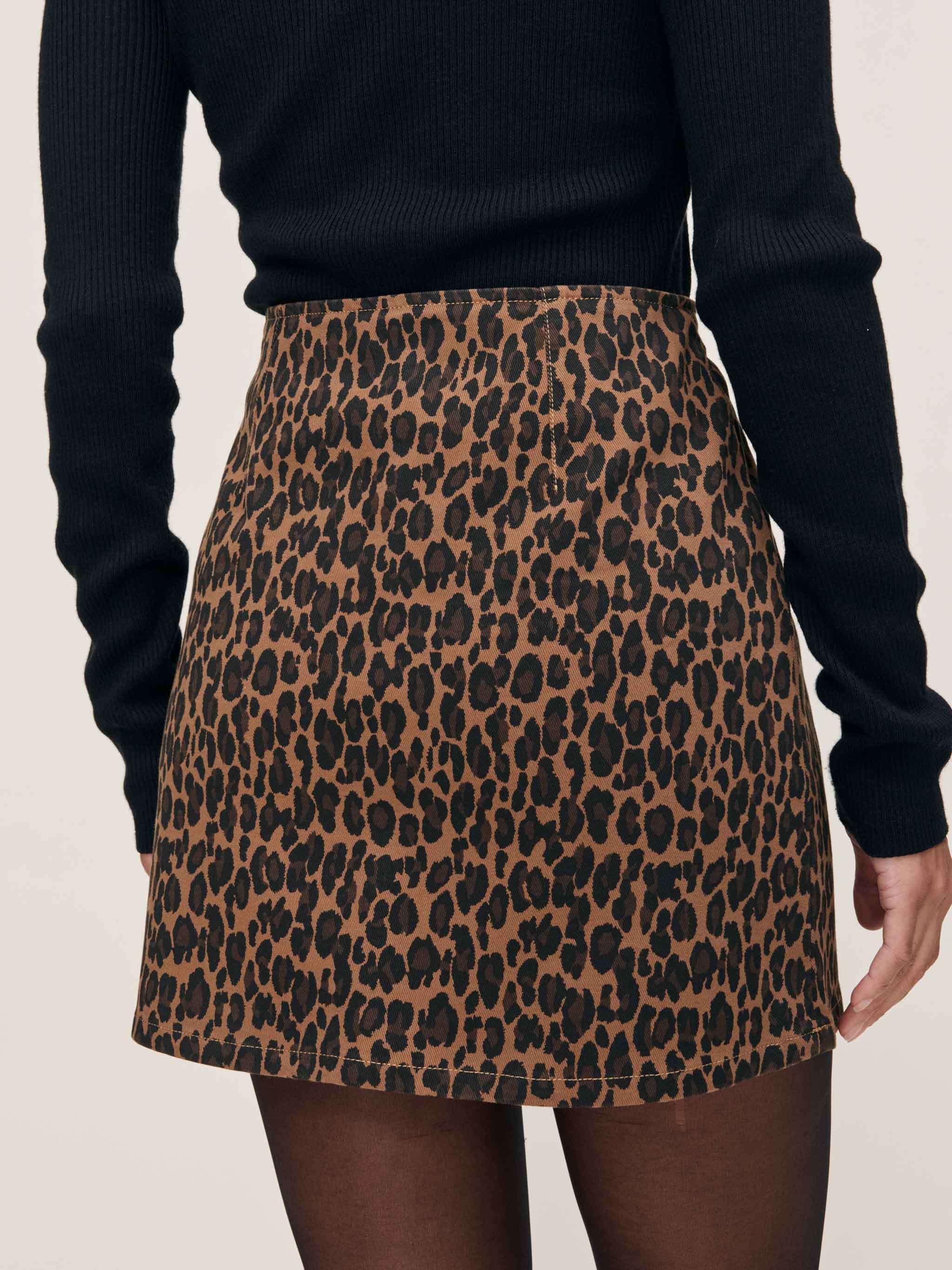 Alma Skirt Mini | Leopard