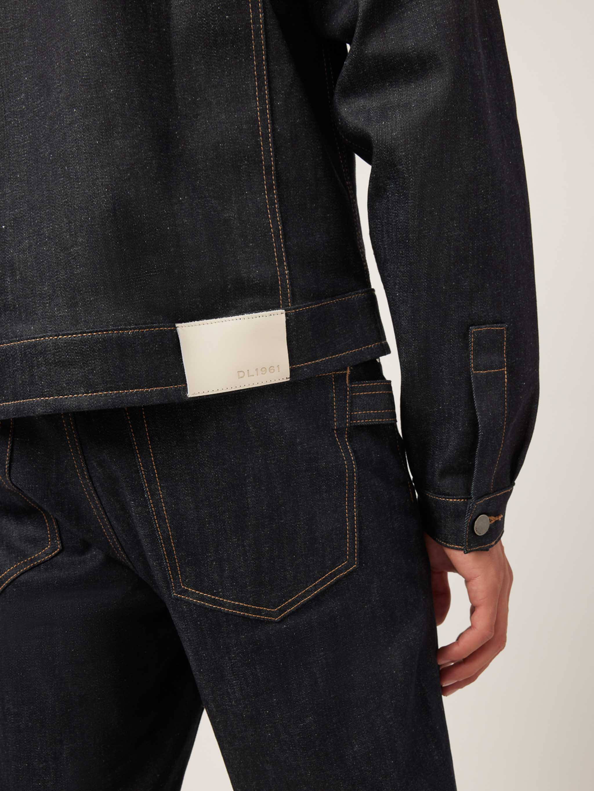 Noah Tapered Straight Jeans | Rinse Coated Cuffed