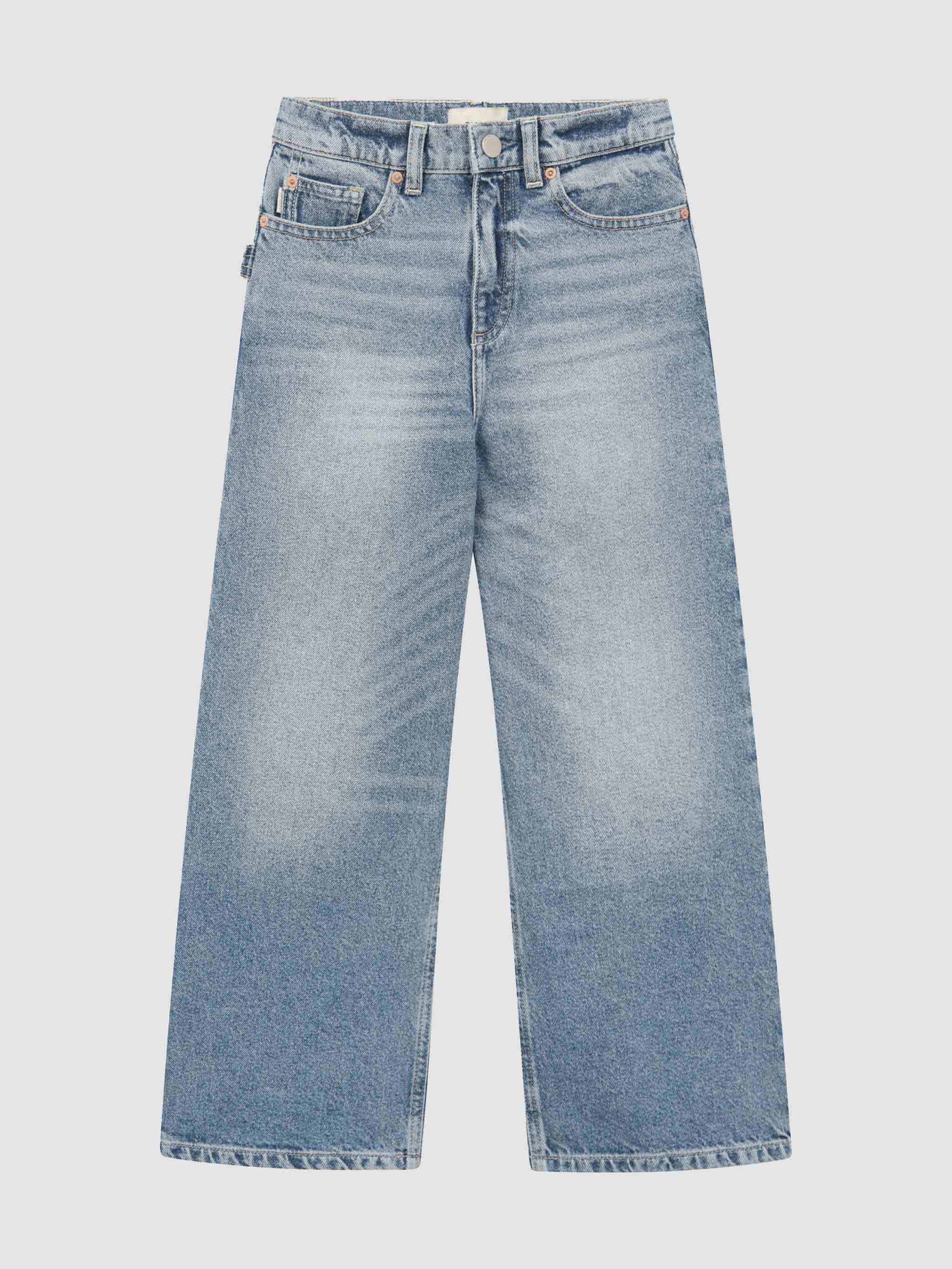 【BOK PLACE】vintage long wide fleece brushed denim PT XL Zeke Wide Leg Jeans | Aged Mid | DL1961 Premium Denim