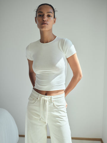women's white tee