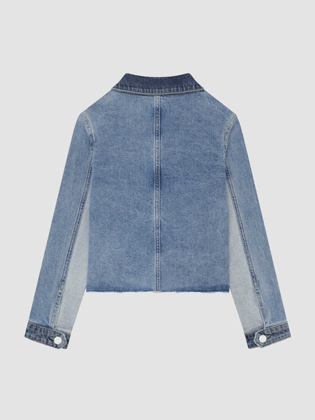 DL1961 KIDS Lt Fountain Mixed bomber jacket - Blue