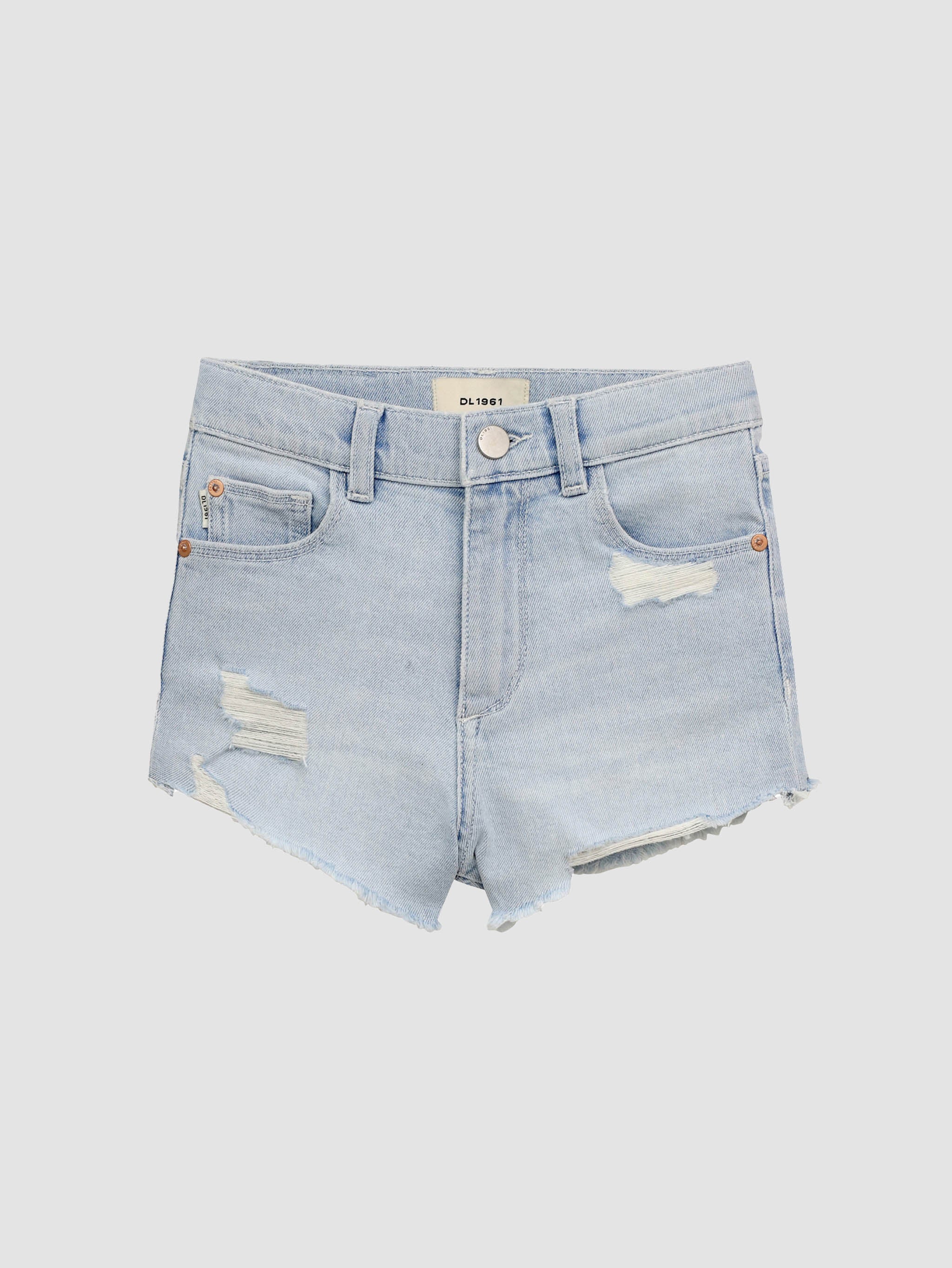 Lucy Shorts High Rise Cut Off | Poolside Distressed