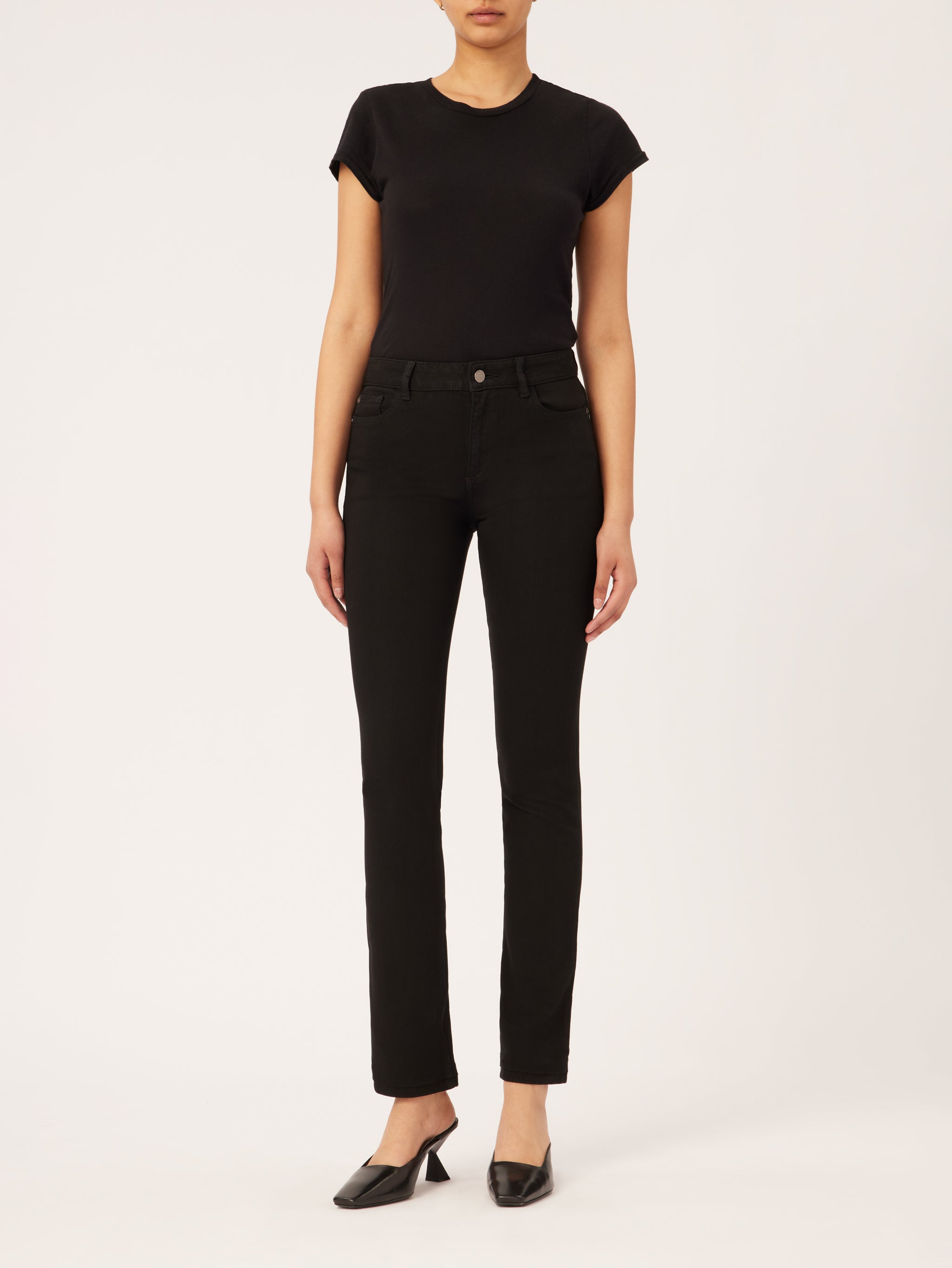 Coco Straight Mid Rise Curvy 34" | Riker