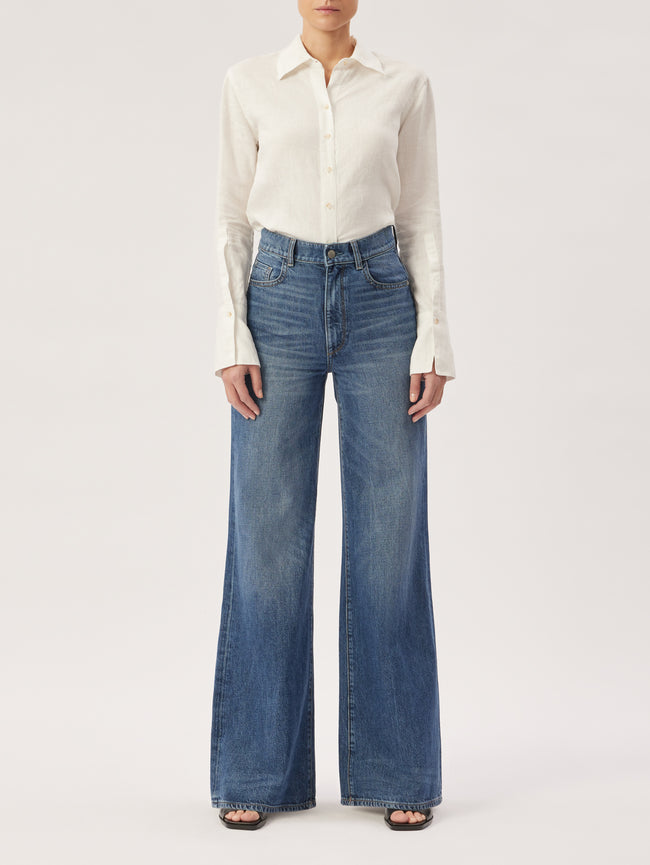 Hepburn Wide Leg High Rise Vintage | Naples