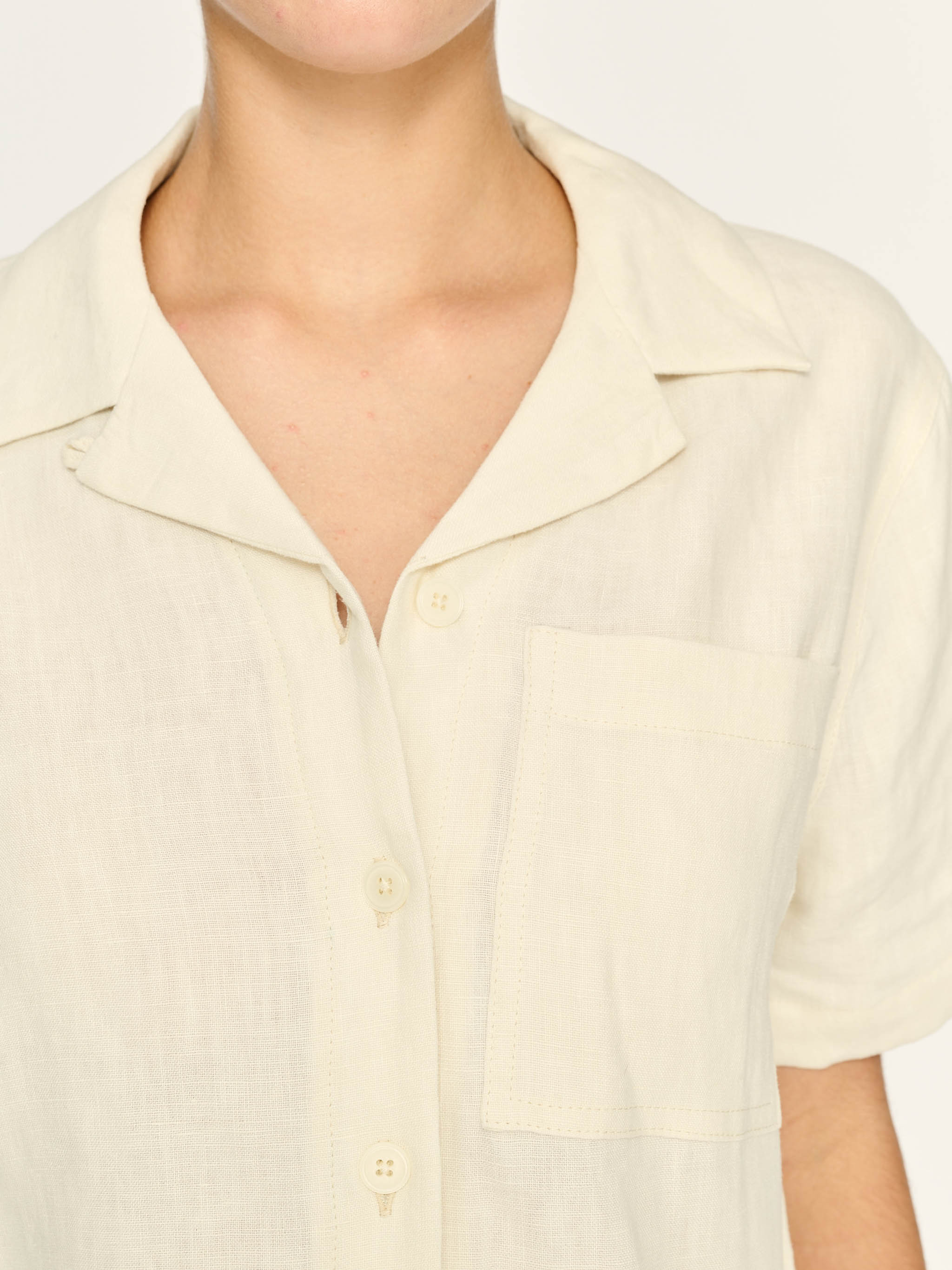 Hampton Shirt Short Sleeve | Flax Linen
