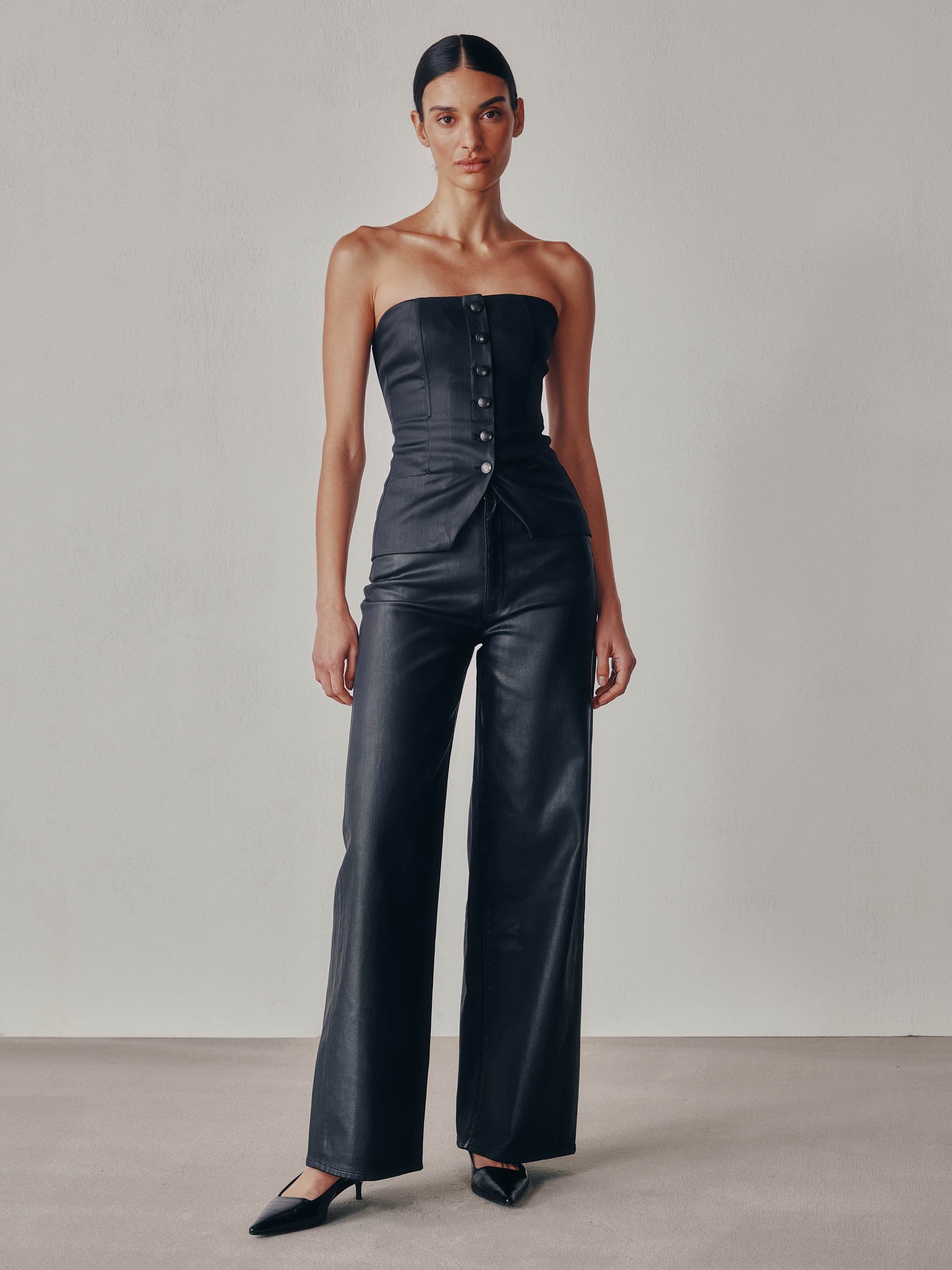 Bustier | Black Coated