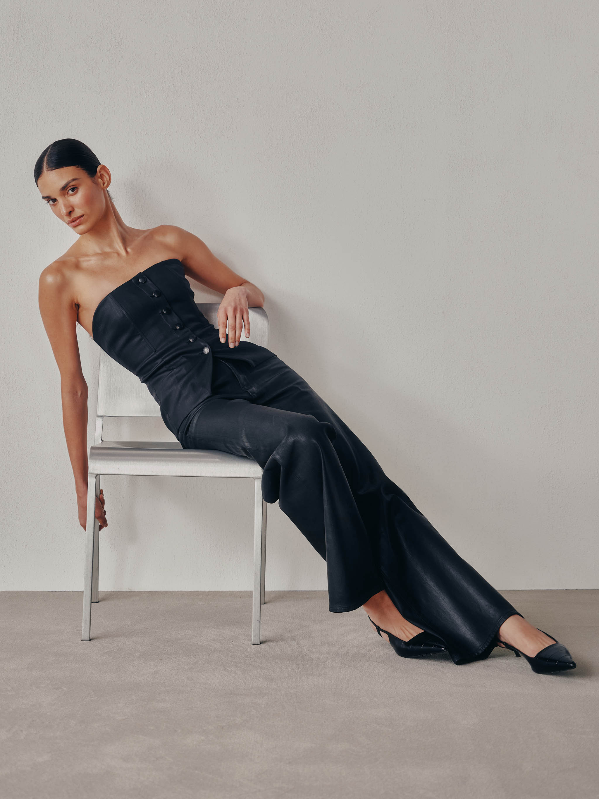 Bustier | Black Coated