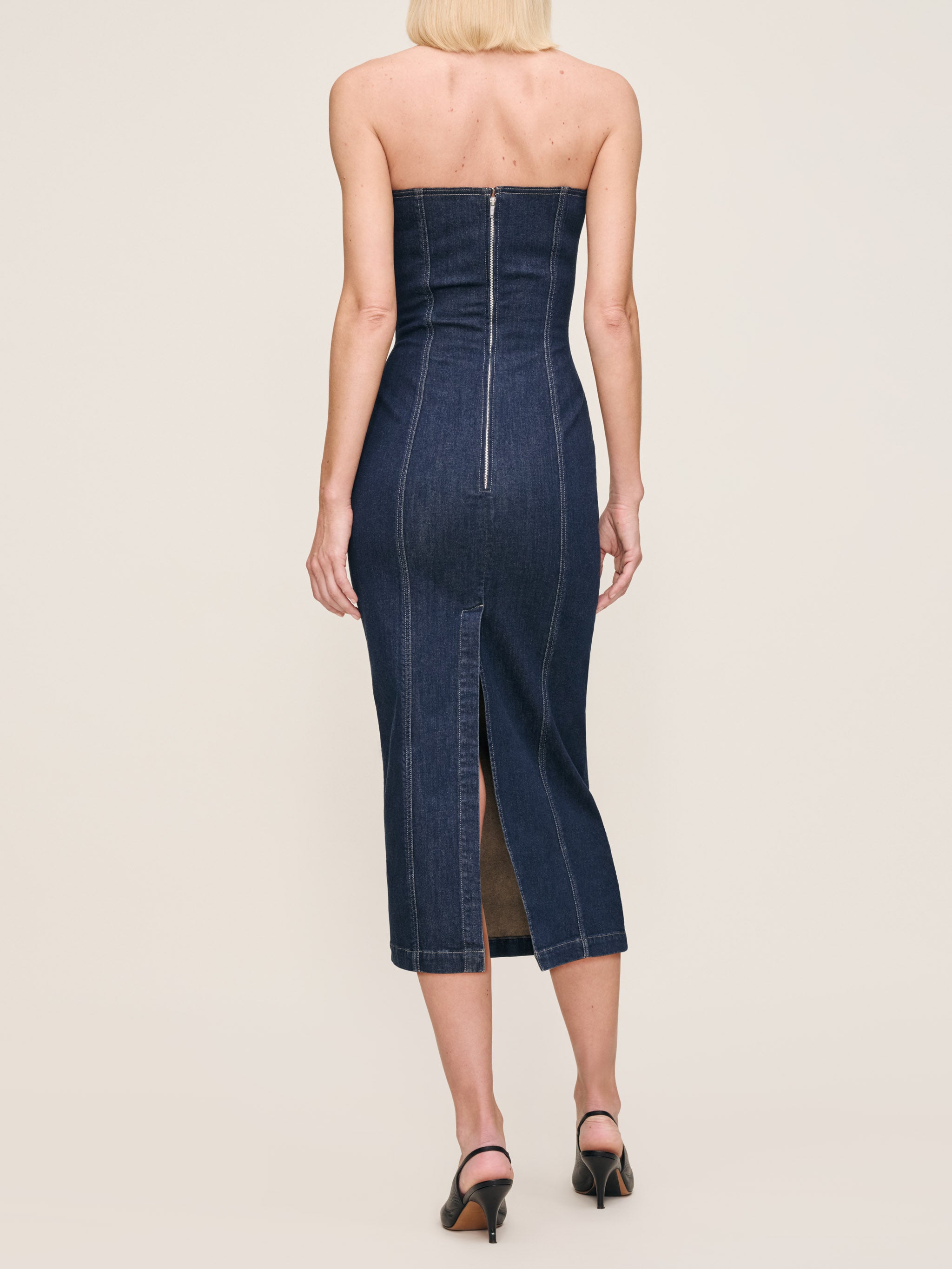 women's dress blue denim