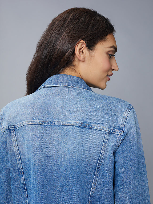 Vika Jacket Classic Denim | Droplet