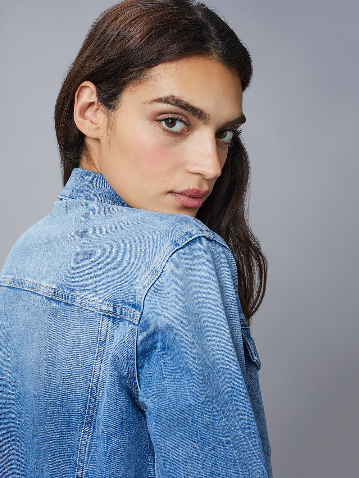 Vika Jacket Classic Denim | Droplet