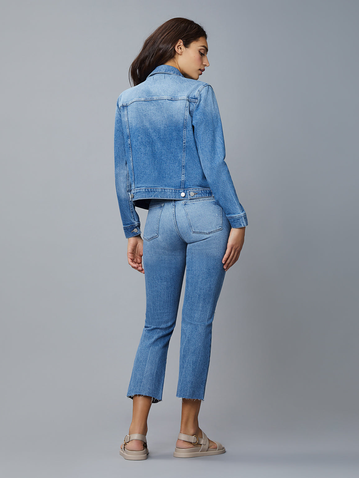 Vika Jacket Classic Denim | Droplet
