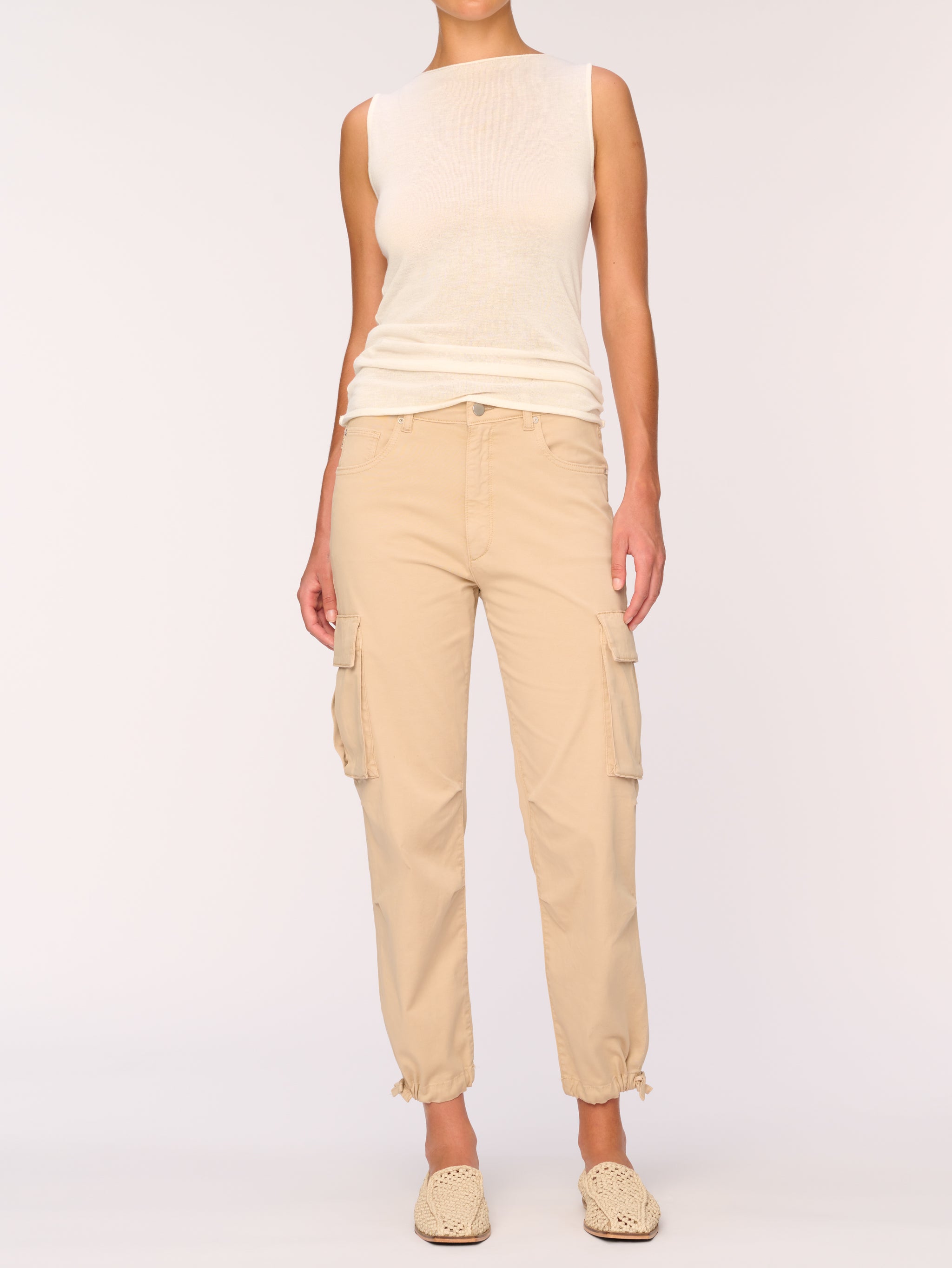 Gwen Jogger Cargo | Soft Beige – DL1961