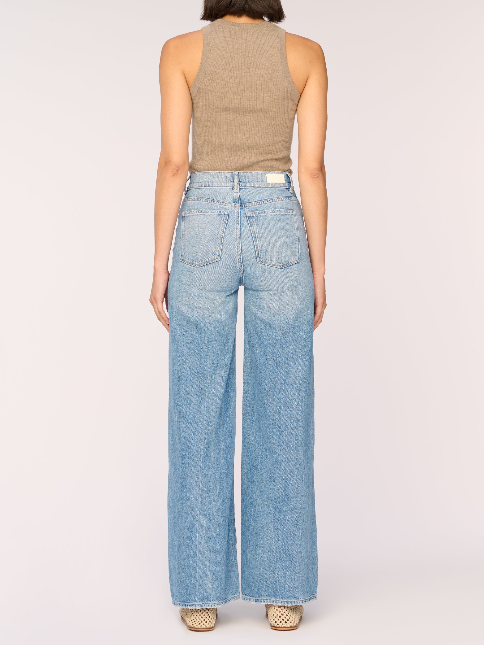 Hepburn Wide Leg High Rise Vintage 32" | Salton Sea Distressed