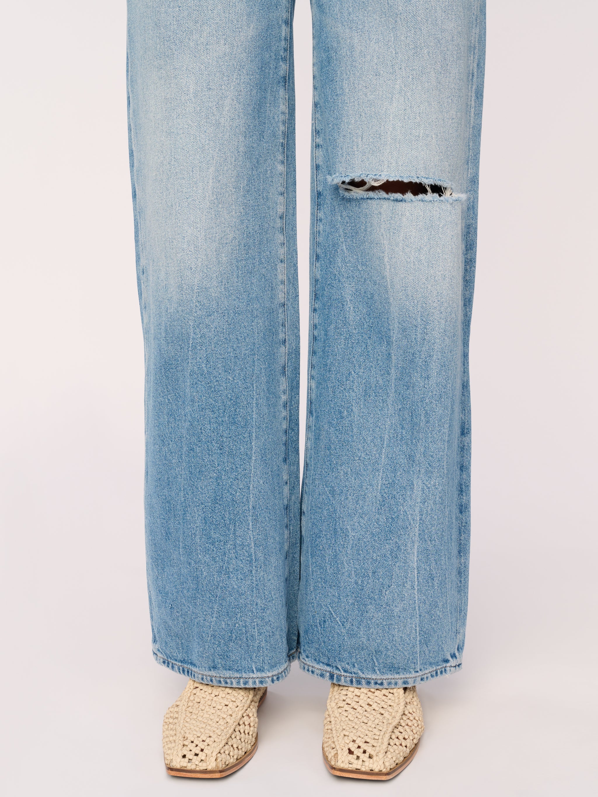 Hepburn Wide Leg High Rise Vintage 32" | Salton Sea Distressed