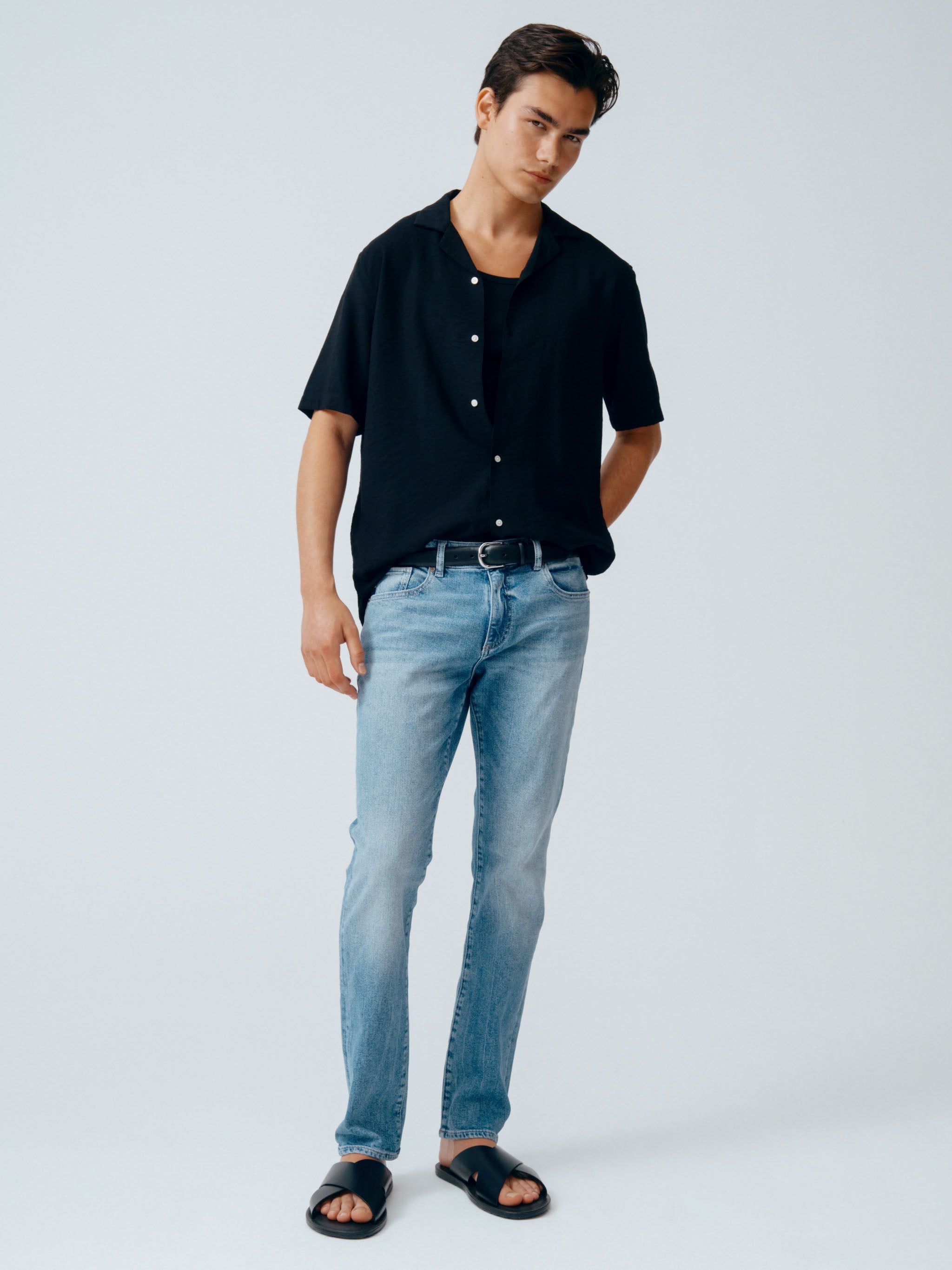 Nick Slim Jeans | Aged Mid