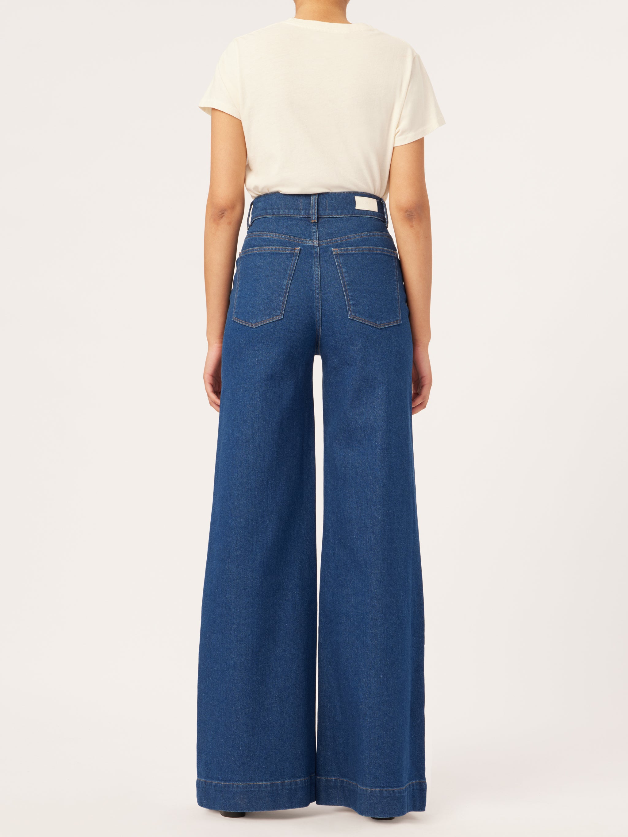 Hepburn Wide Leg High Rise Vintage 33" | Vibrant Rinse