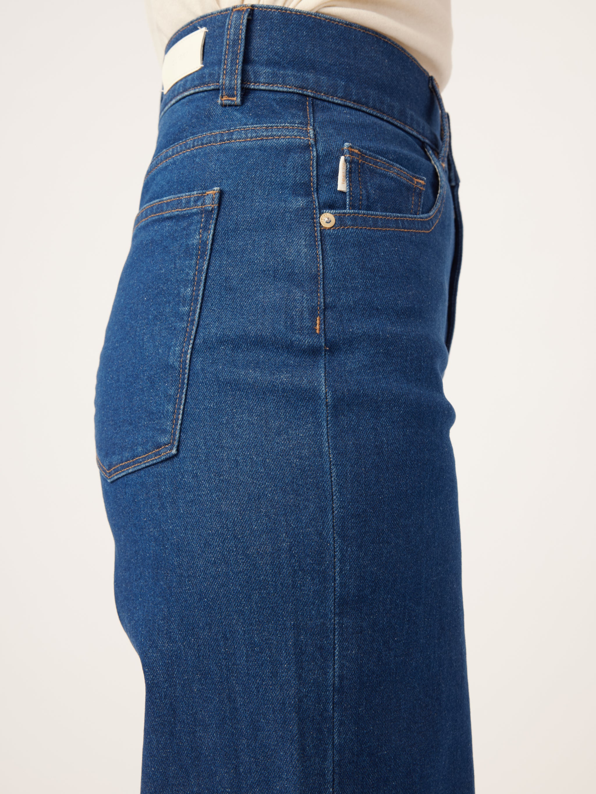 Hepburn Wide Leg High Rise Vintage 33" | Vibrant Rinse