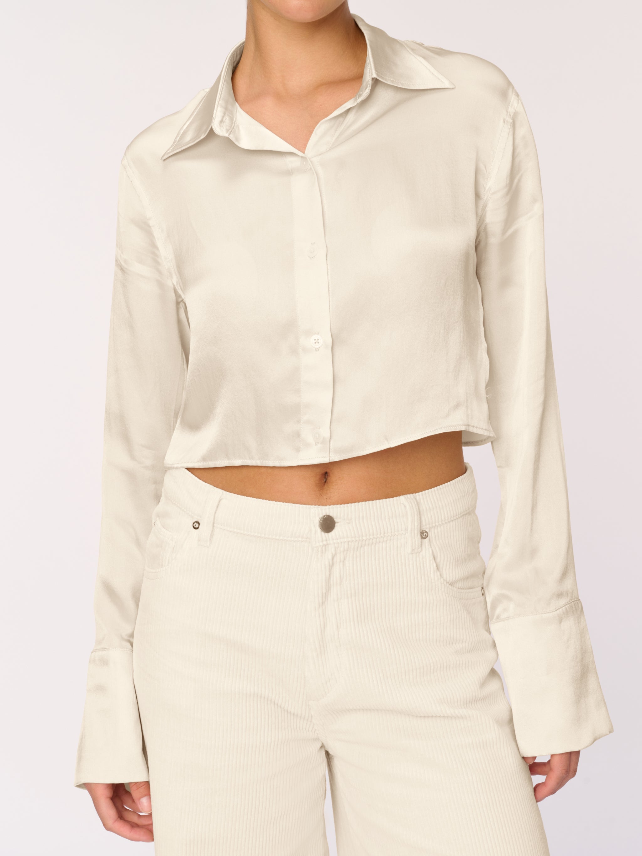 Lisette Shirt Cropped | Manilla