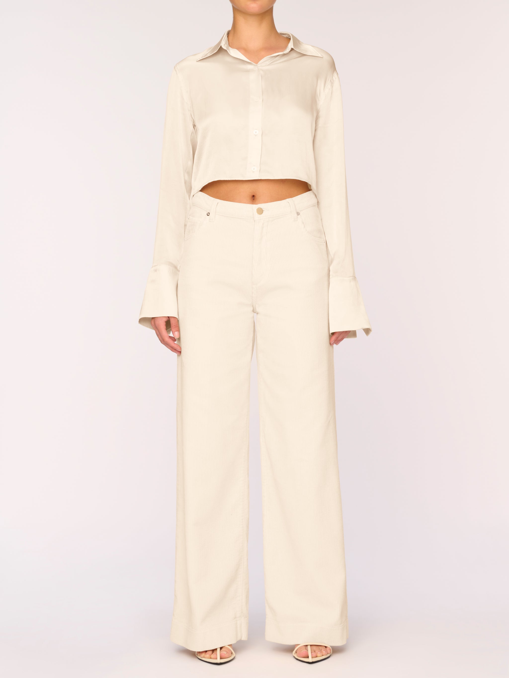 Lisette Shirt Cropped | Manilla