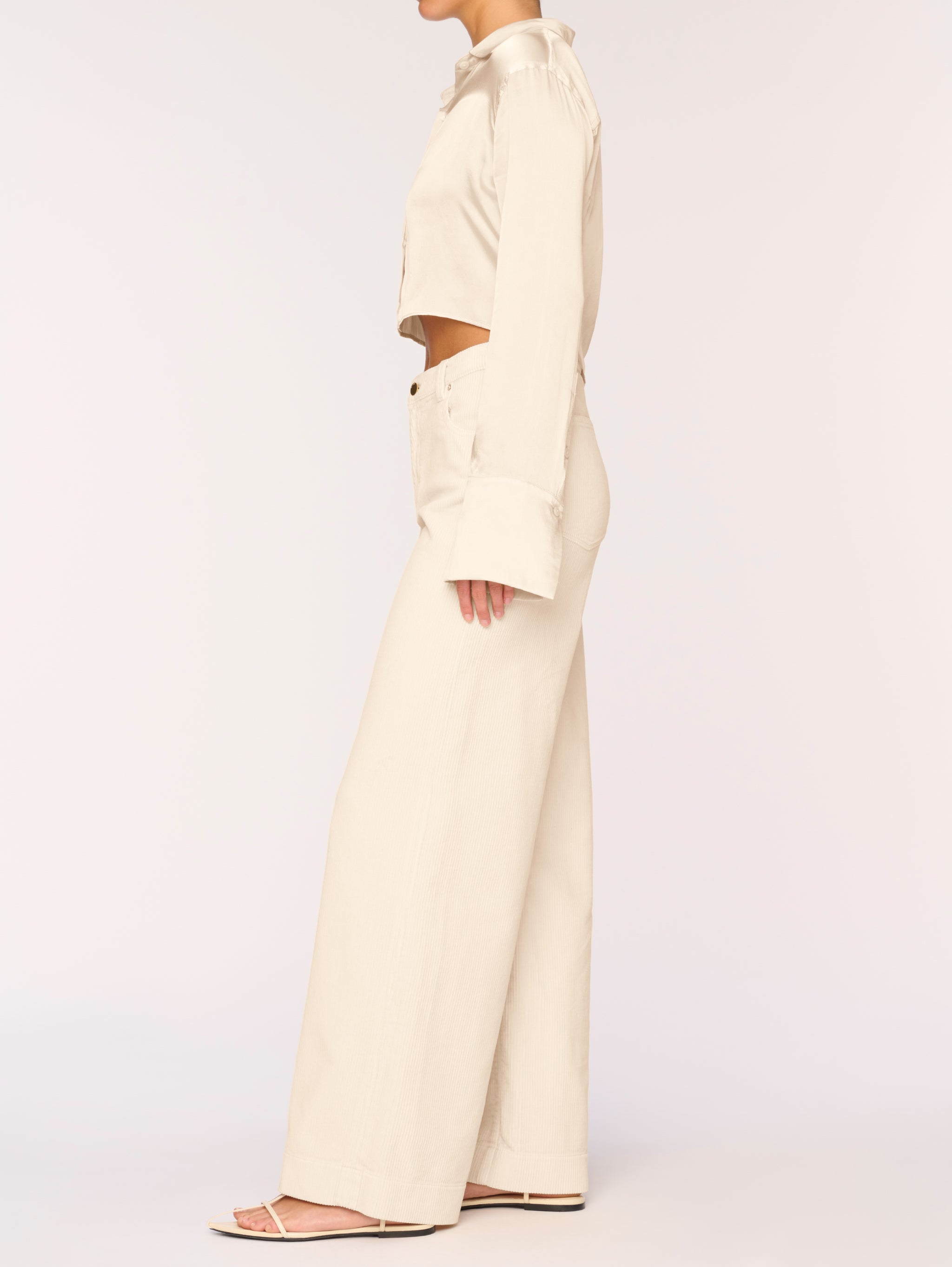 Lisette Shirt Cropped | Manilla