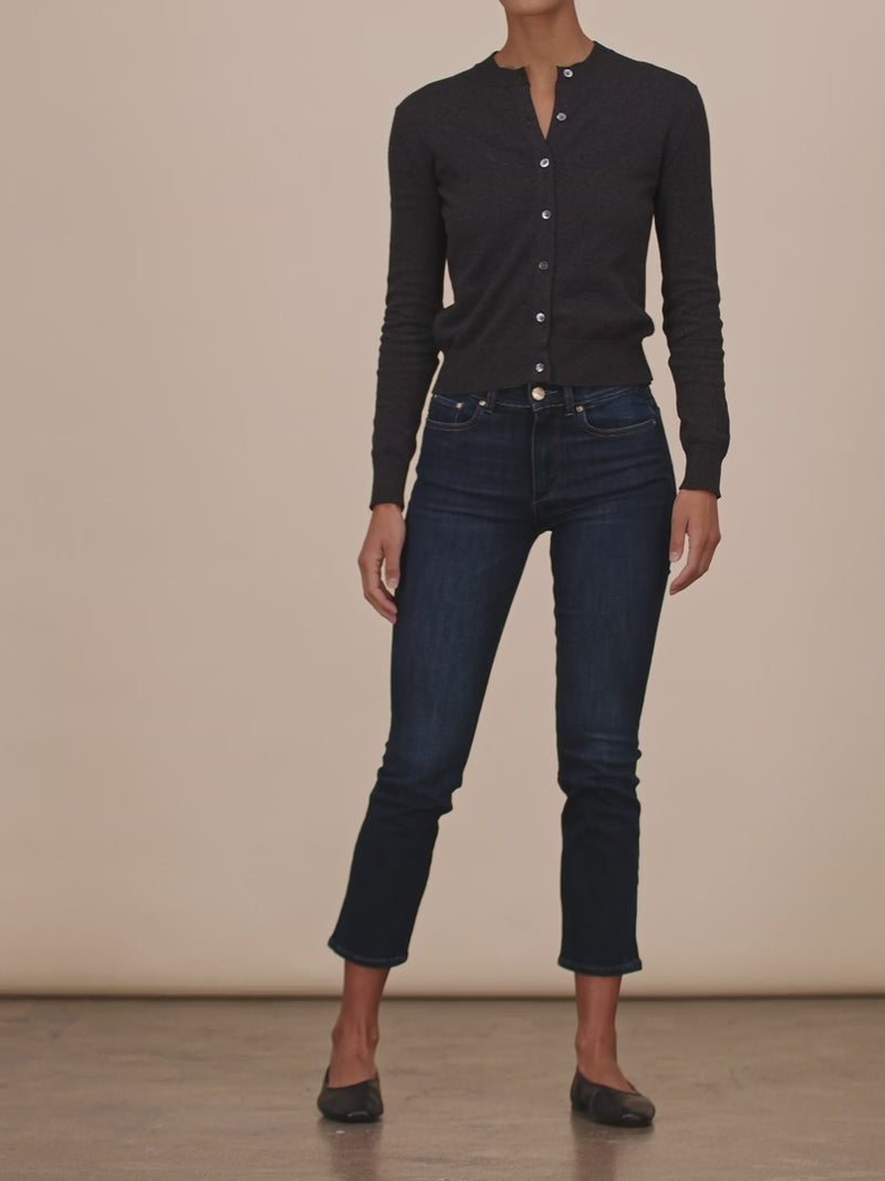 women's straight blue jean