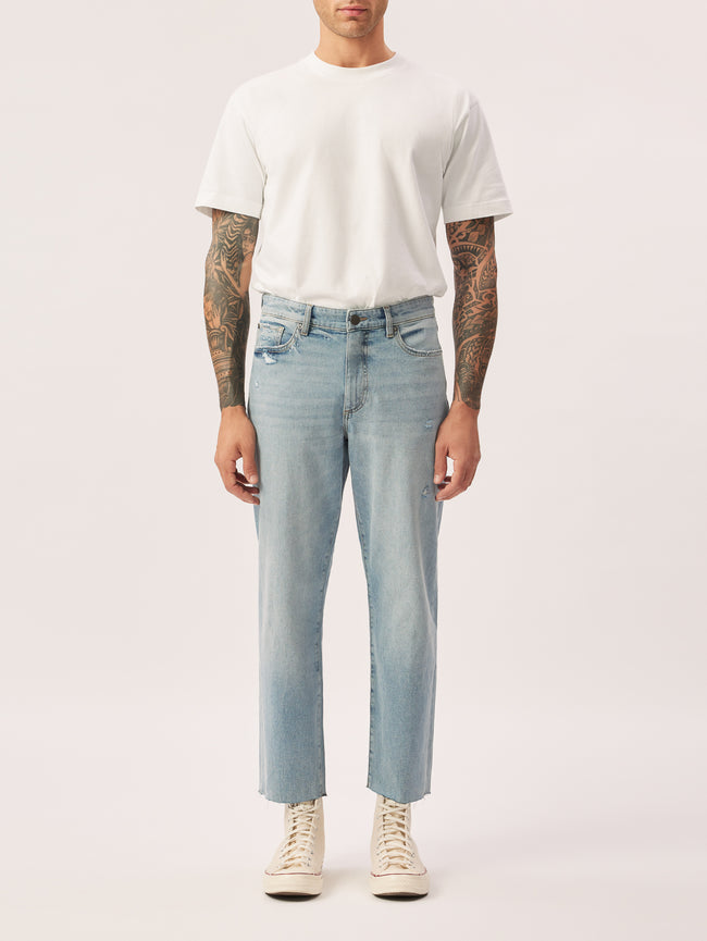 Noah Vintage Straight | Lt. Serenity Distressed
