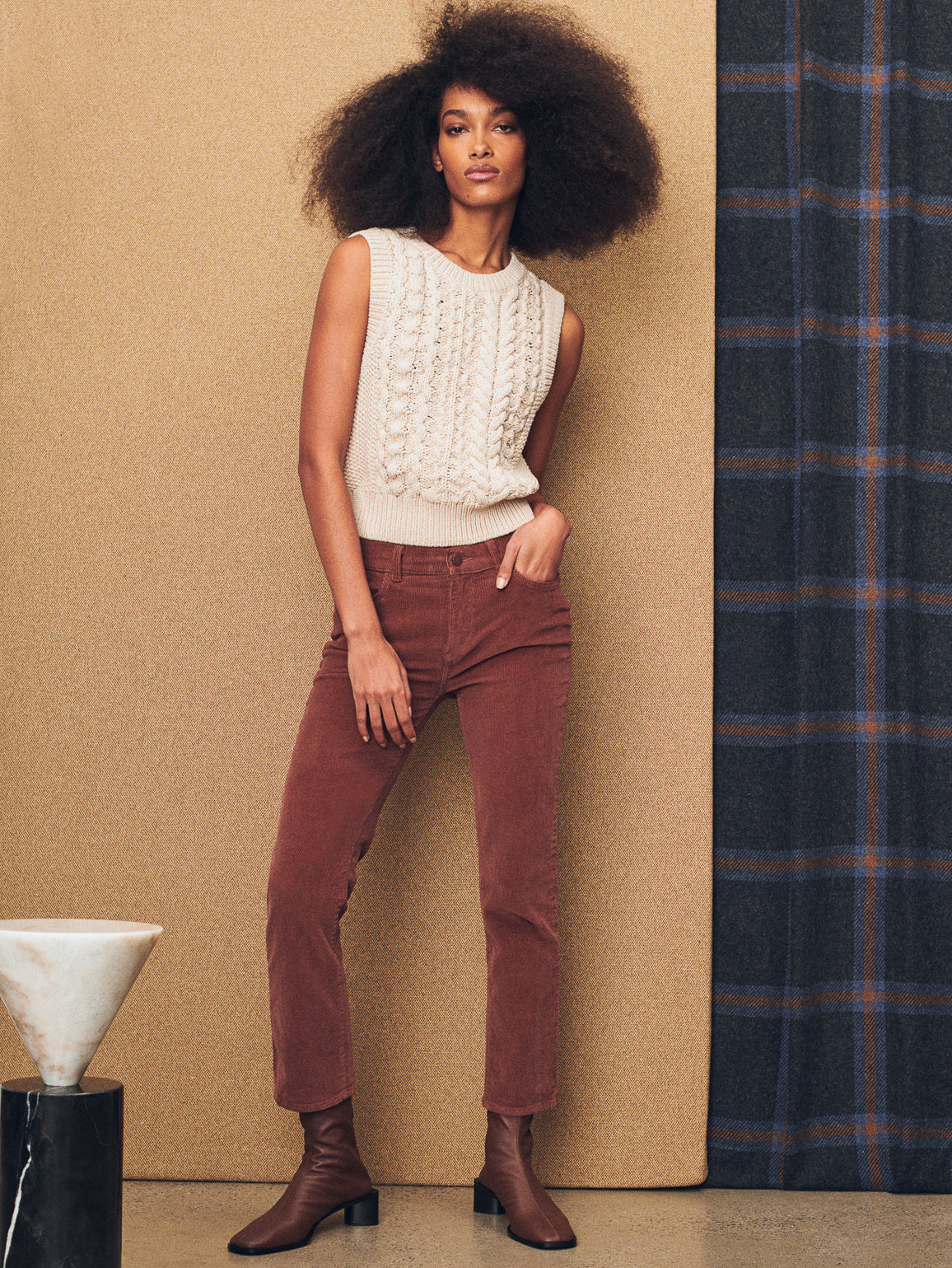 Mara Straight: Mid Rise Instasculpt Ankle | Copper