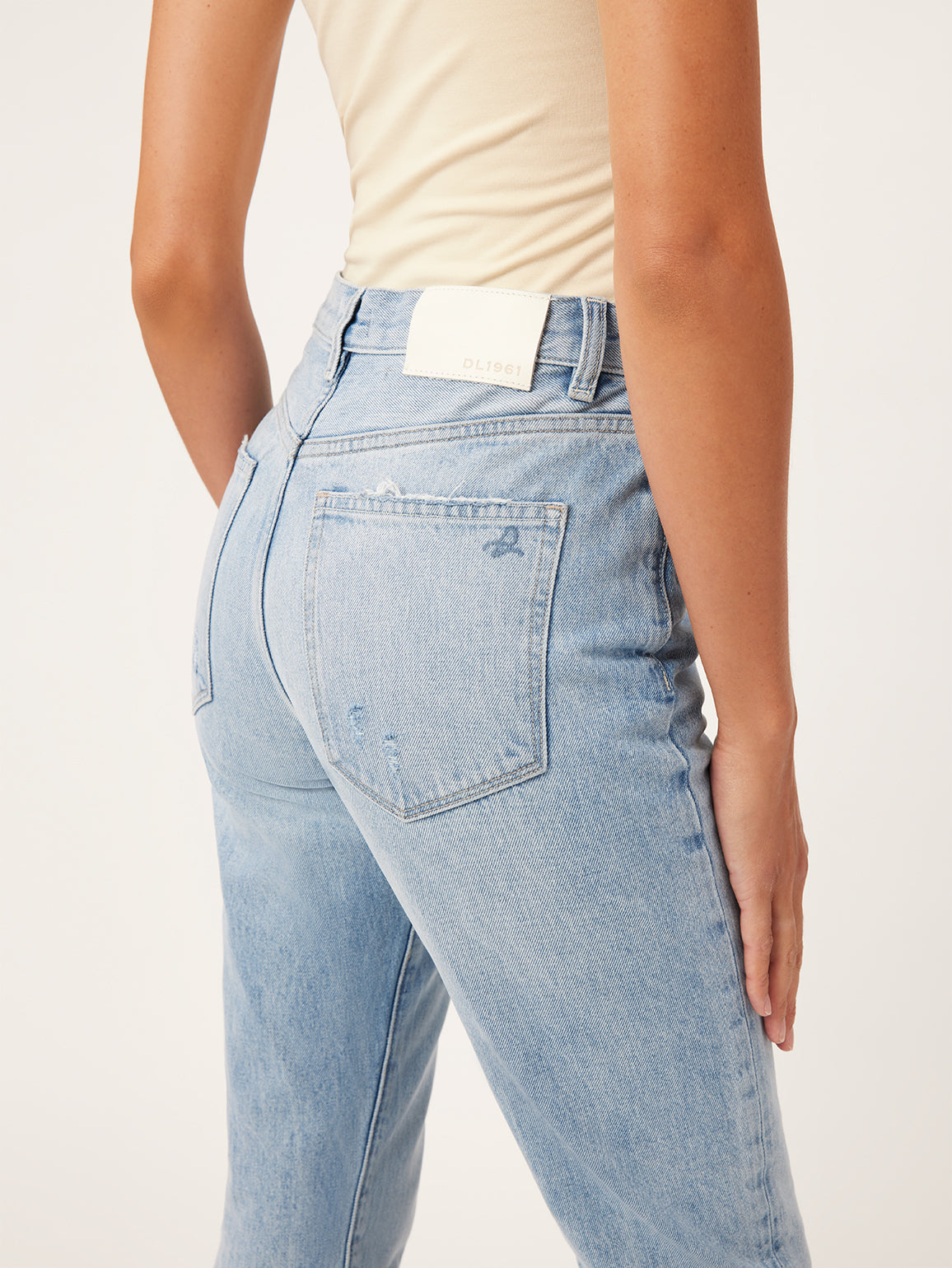 Lela Slim Ultra High Rise Vintage Jeans | Lt Seaglass