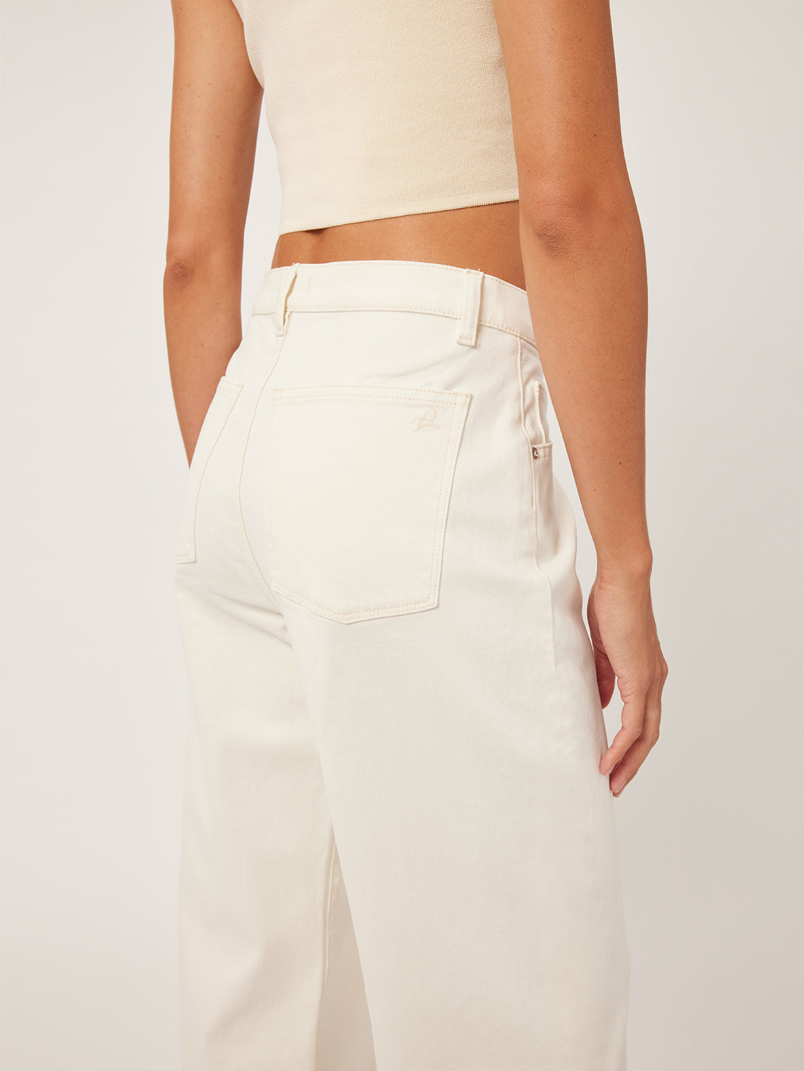 Zoie Wide Leg Relaxed Vintage | Ecru