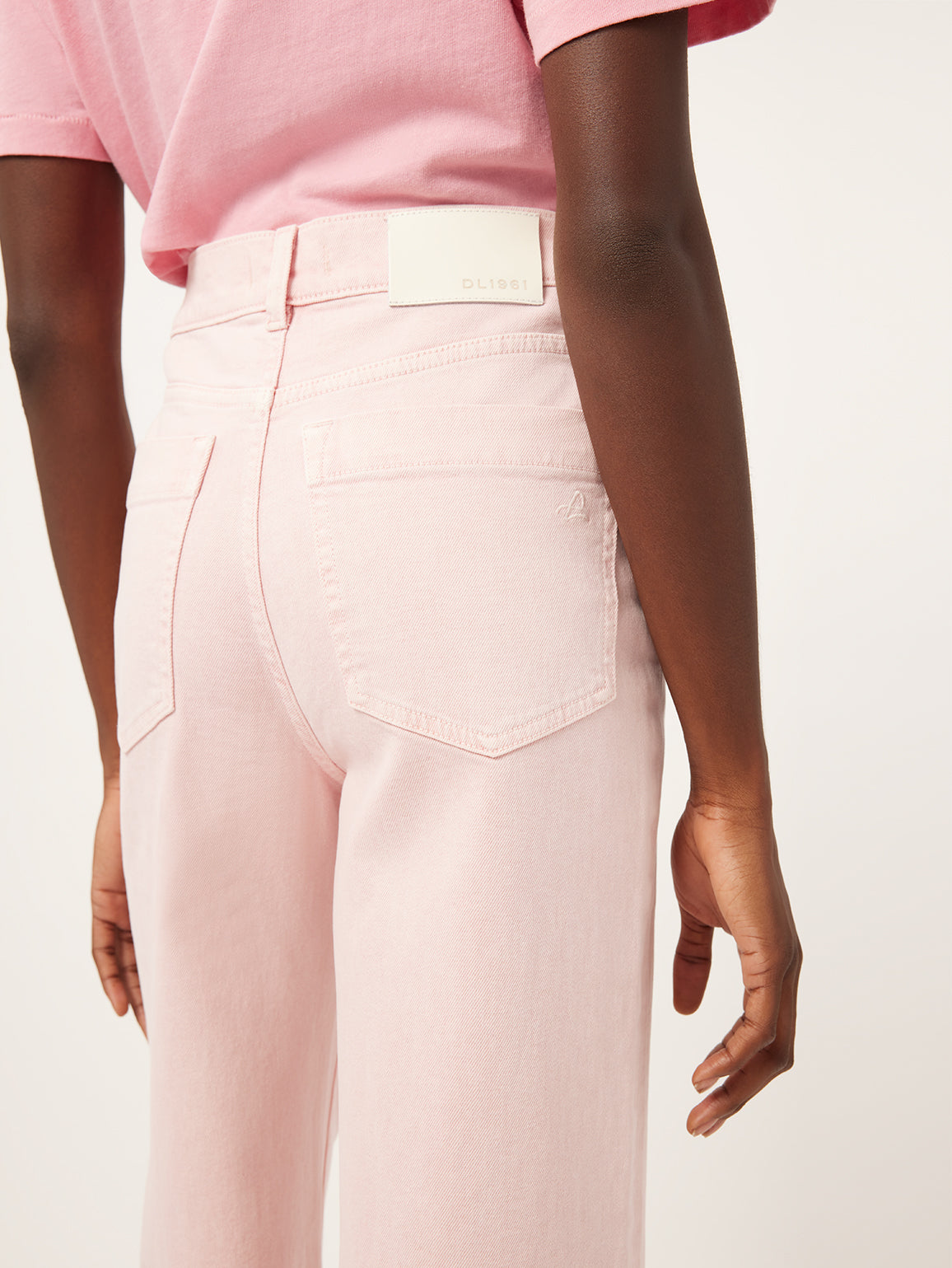 Hepburn Wide Leg High Rise Vintage | Pink Peony