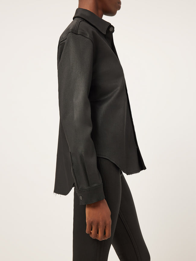 Zita Shirt | Black Coated
