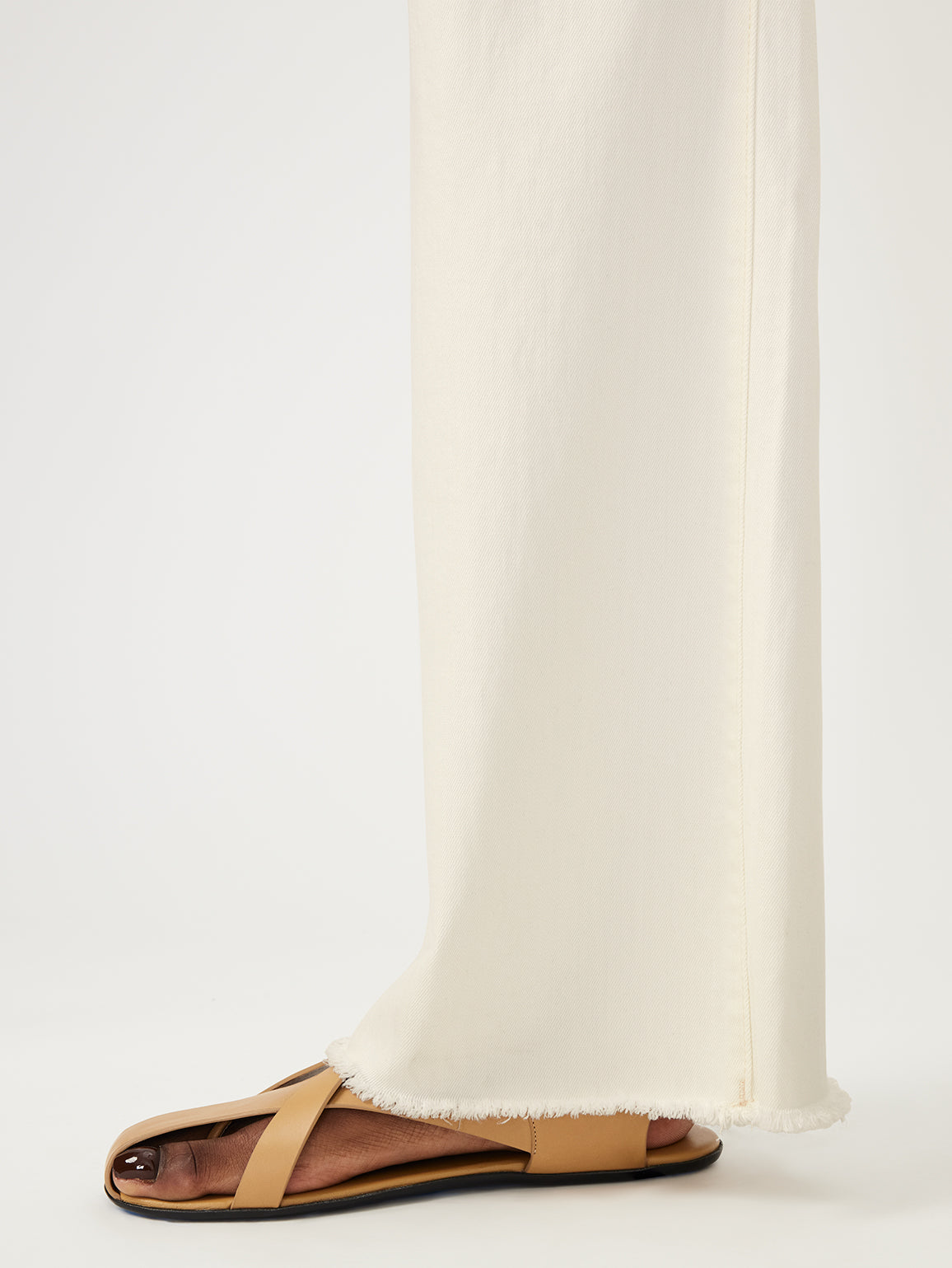 Hepburn Wide Leg High Rise Vintage 31" | Eggshell