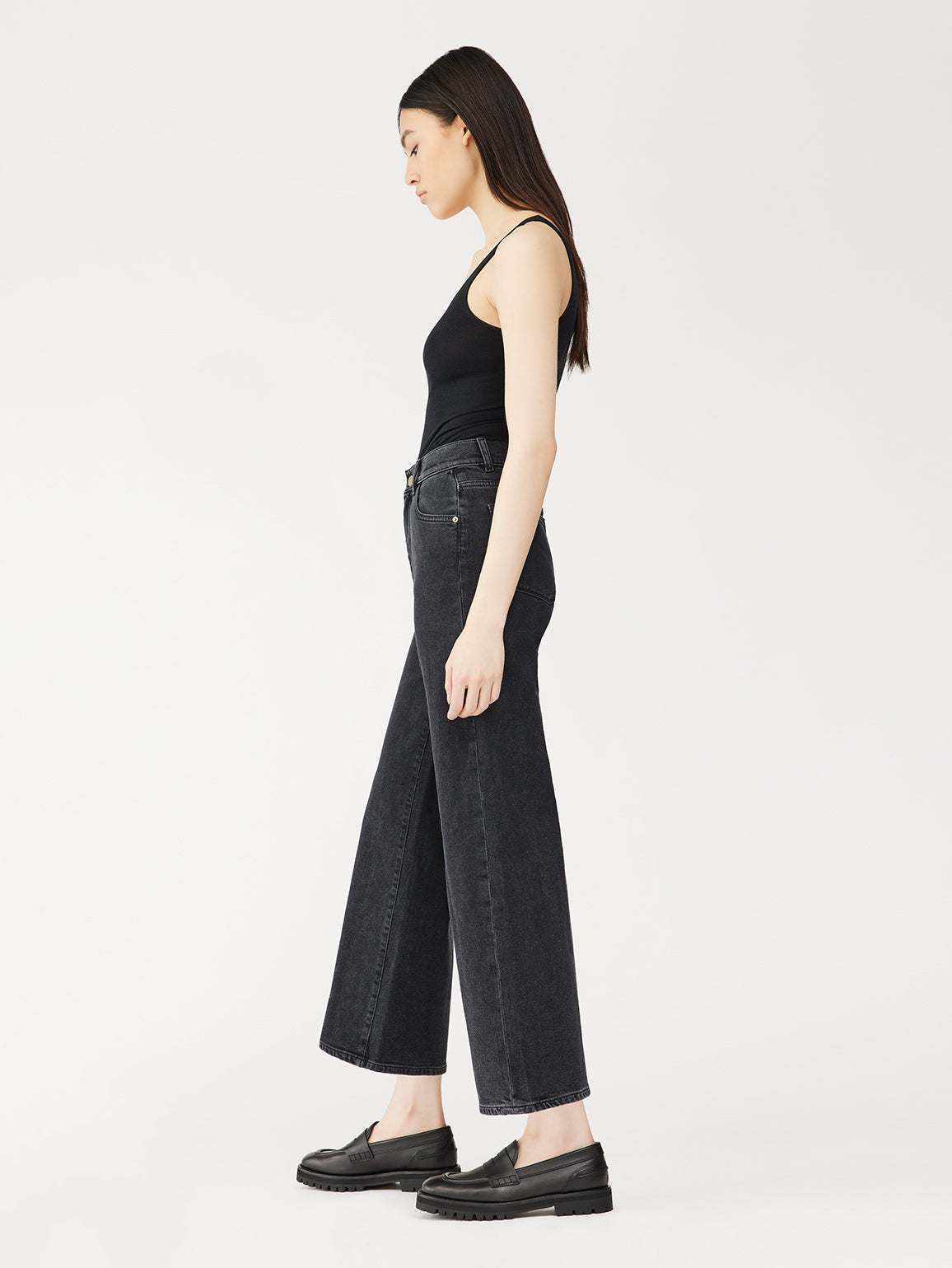 Hepburn Wide Leg High Rise Vintage | Nightshade