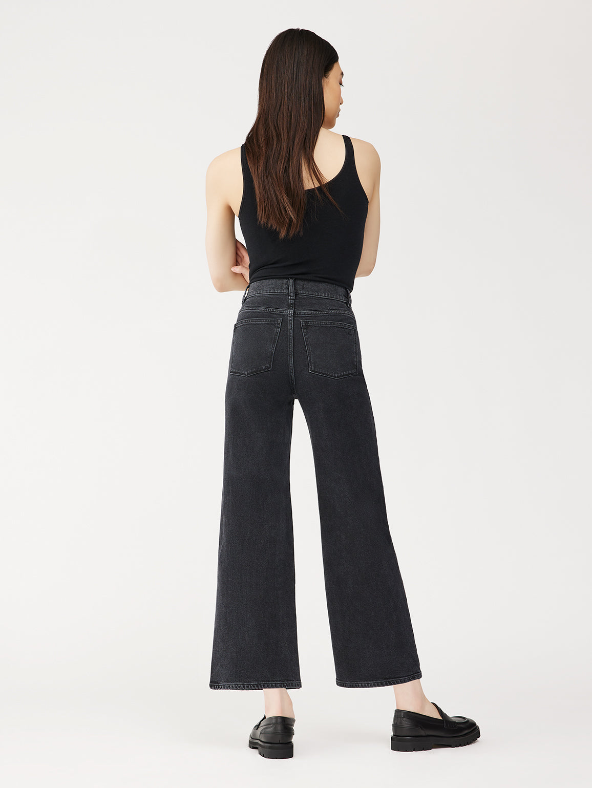 Hepburn Wide Leg High Rise Vintage | Nightshade