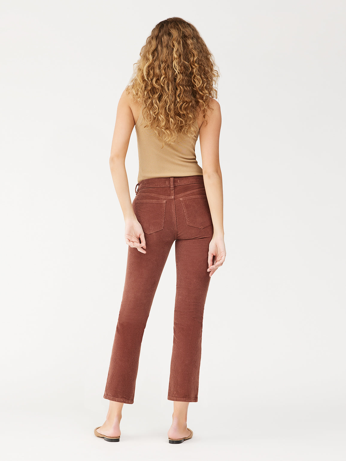 Mara Straight: Mid Rise Instasculpt Ankle | Copper