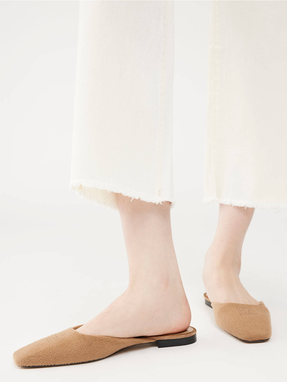 Hepburn Wide Leg High Rise Vintage | Eggshell