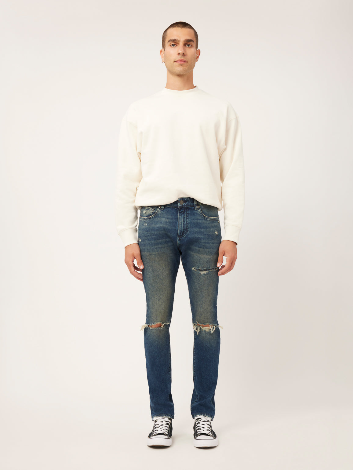 Theo Relaxed Tapered | Thundercloud Distressed