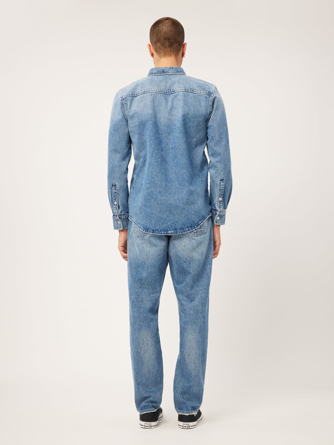 Noah Tapered Straight | Indigo Distressed