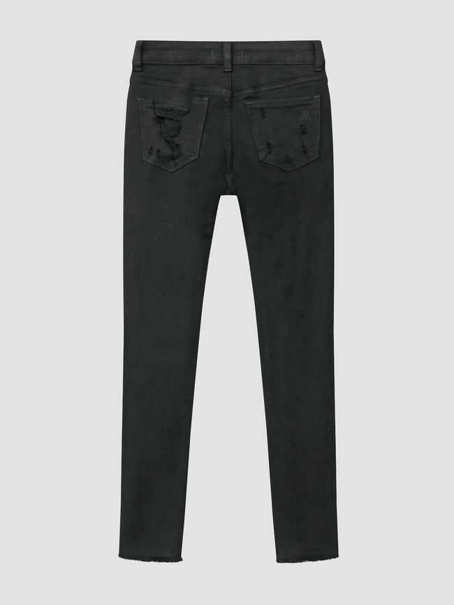 Chloe Skinny | Black Distressed